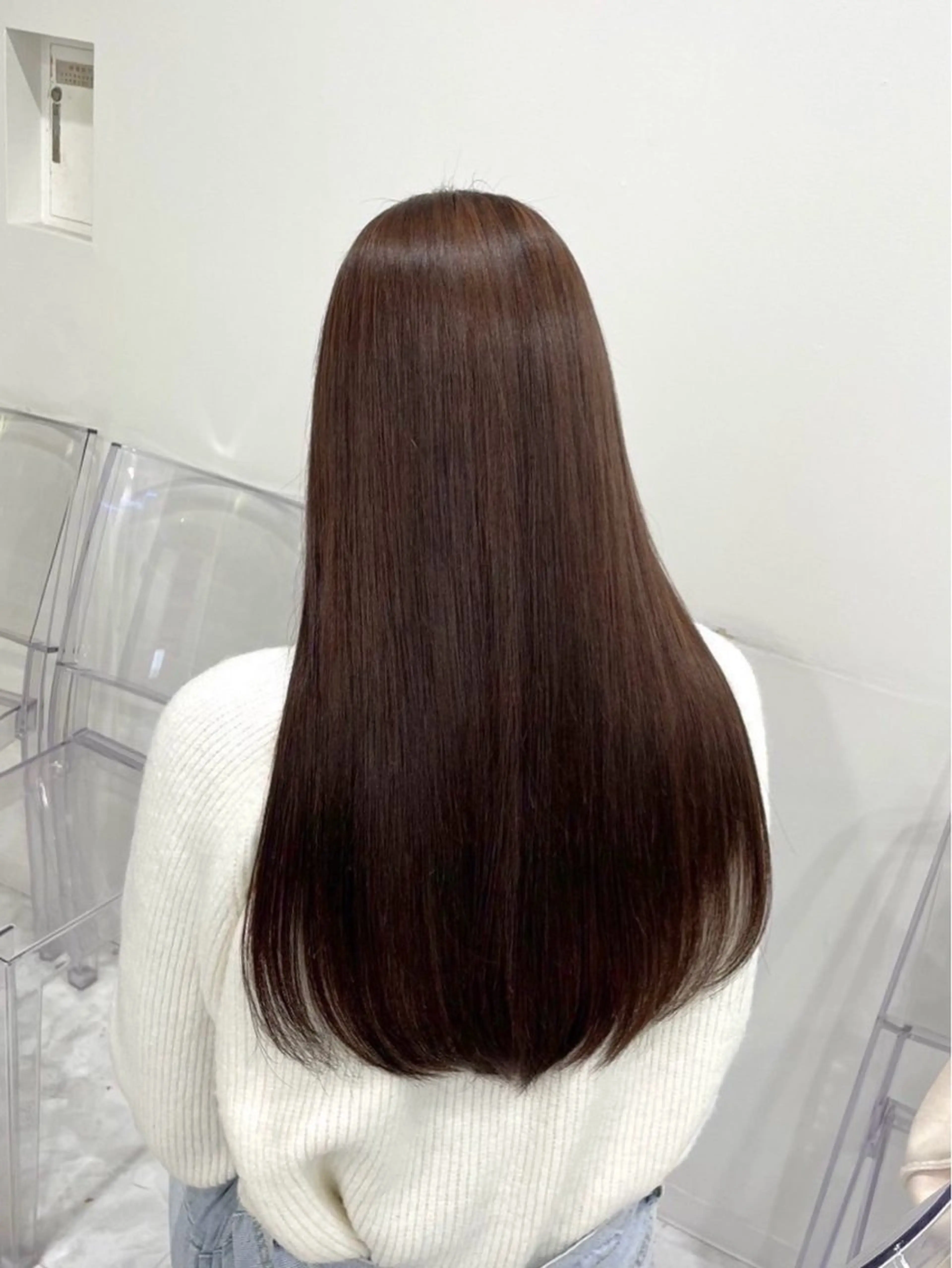 ロング カラー ヘアカラー トリートメント 莉汐🌙* :ﾟ 韓国系似合わせヘアーのヘアスタイル