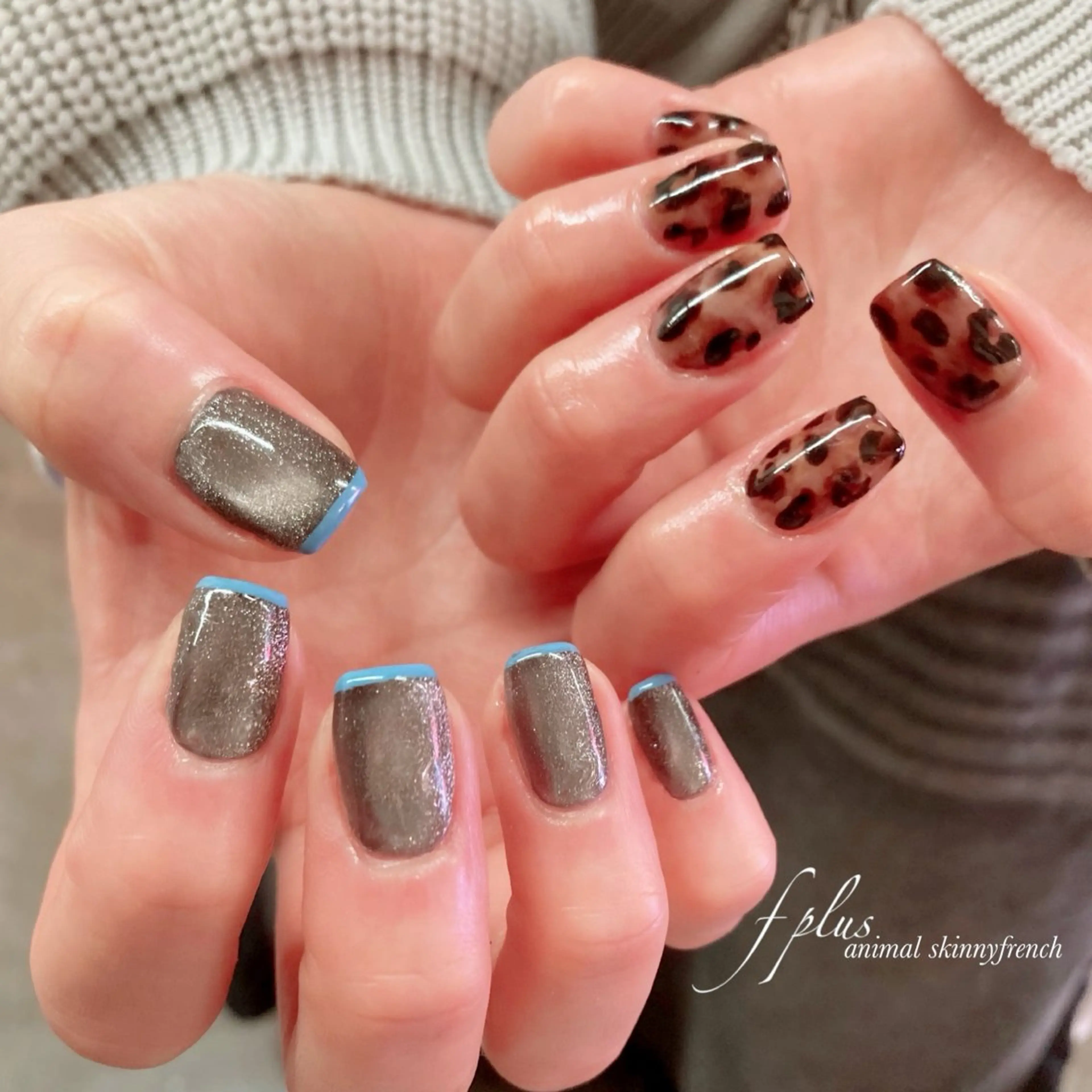 アニマル柄× マグネットのスキニーフレンチ♪色替えOKオフあり・なし現金のみのメニューの写真