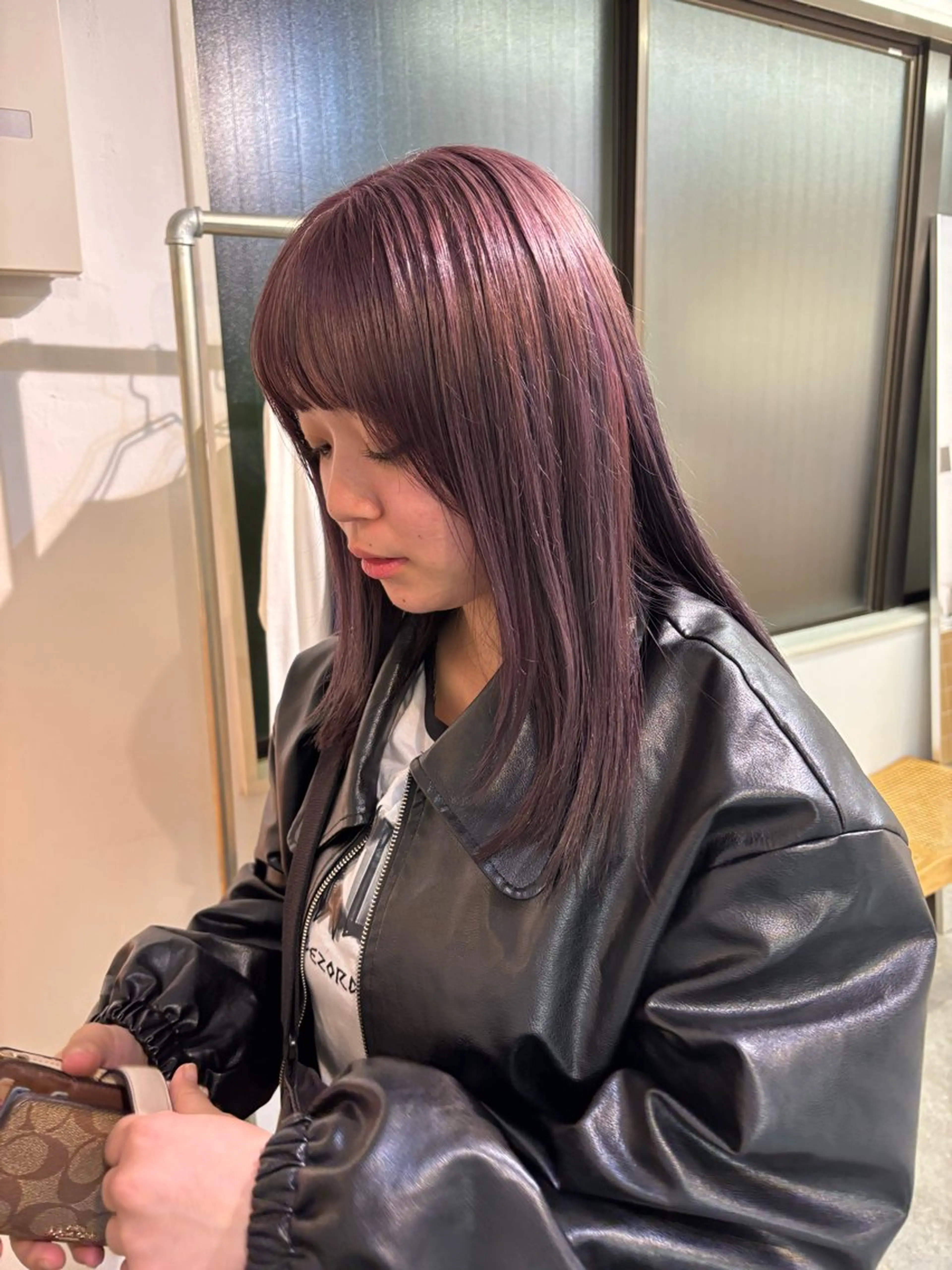 セミロング カラー ヘアカラー sakura🌸 レイヤー/韓国ヘアのヘアスタイル