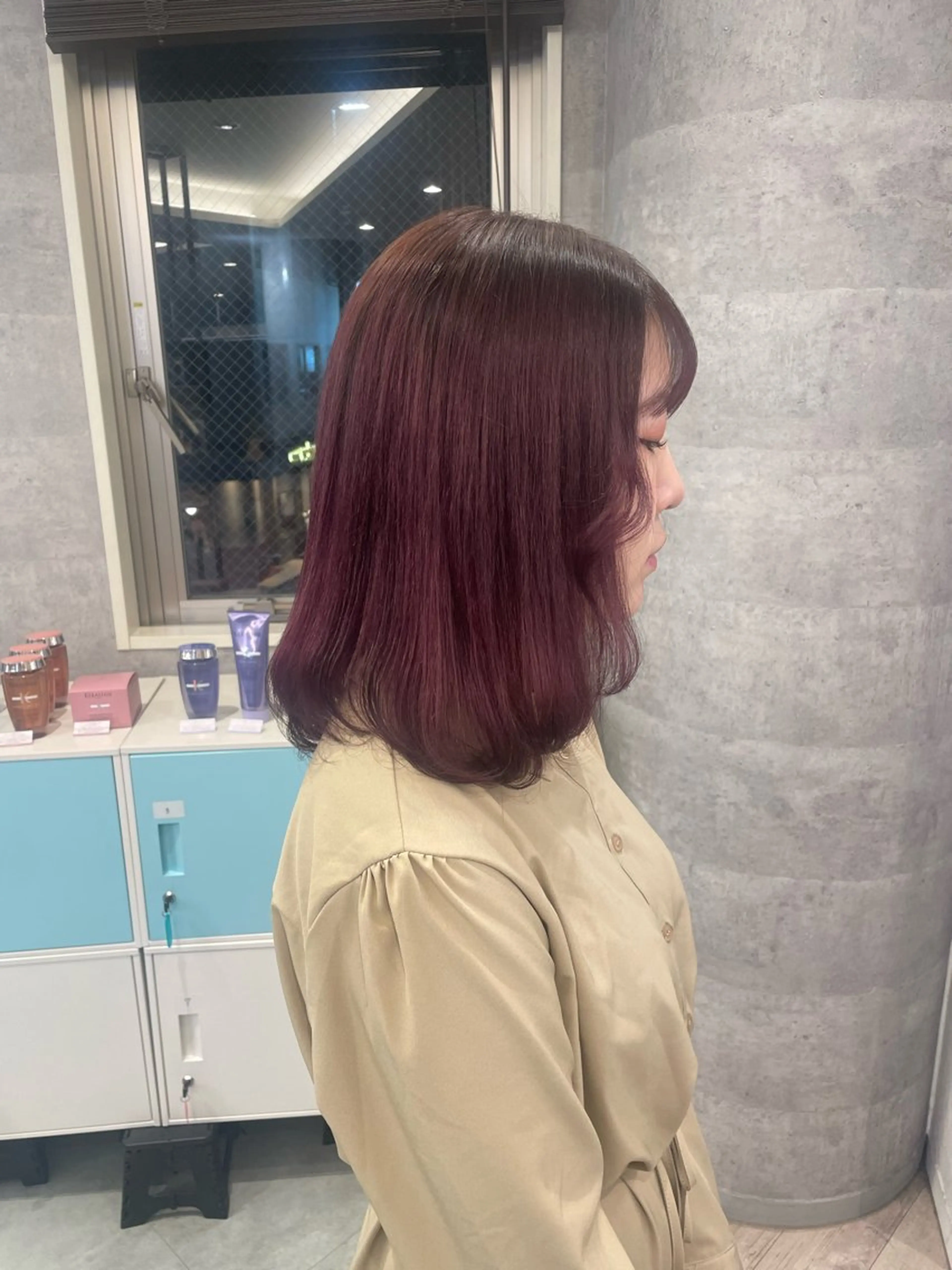 ミディアム ♡似合わせハイトーン ♡maiのヘアスタイル