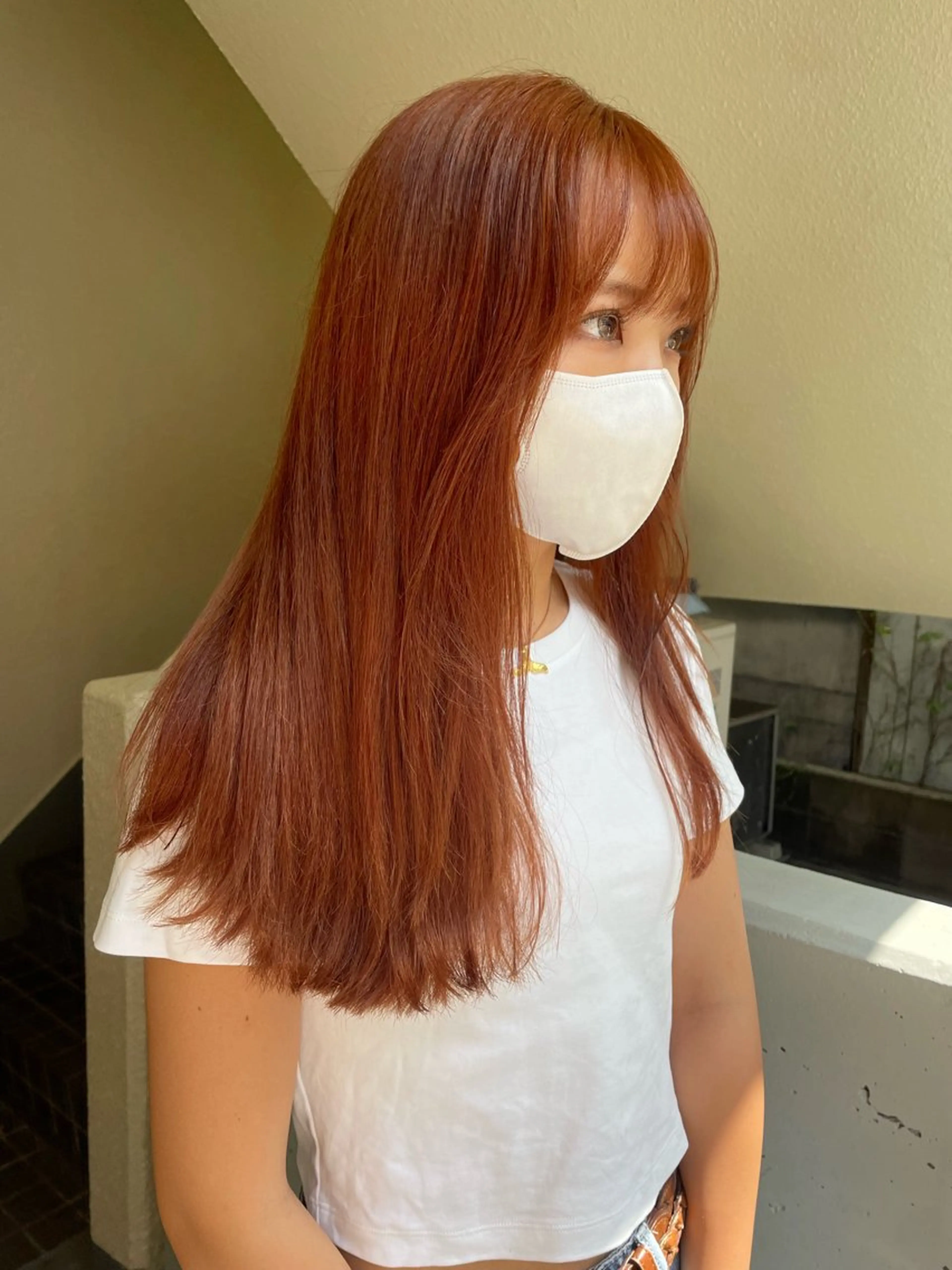 ロング カラー ヘアカラー トリートメント mei｜顔まわり ×透明感カラーのヘアスタイル