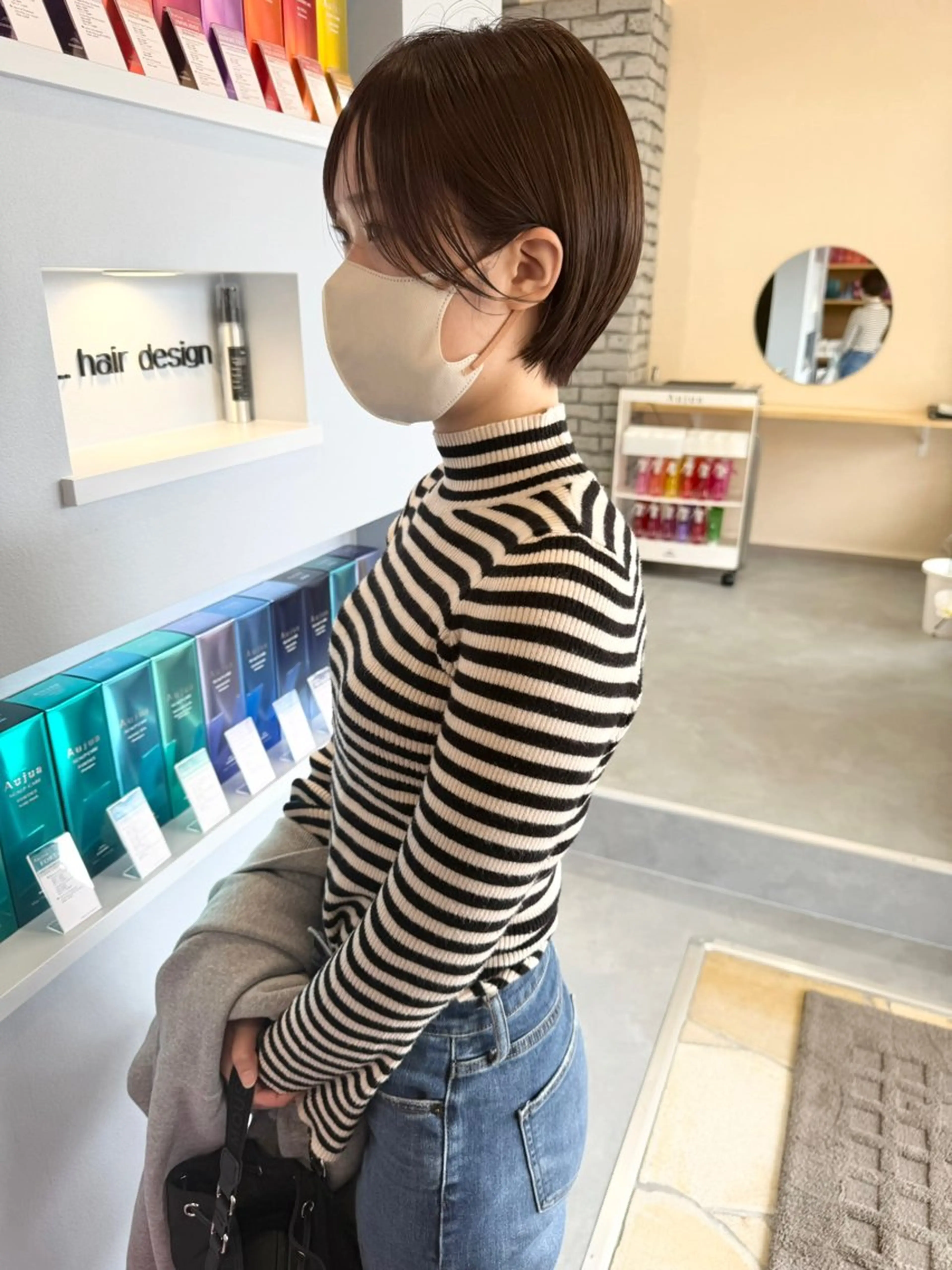 ショート ショートボブ ボブ 髪質改善 ショートヘア カット ヘアカラー トリートメント suii..hair designのヘアスタイル