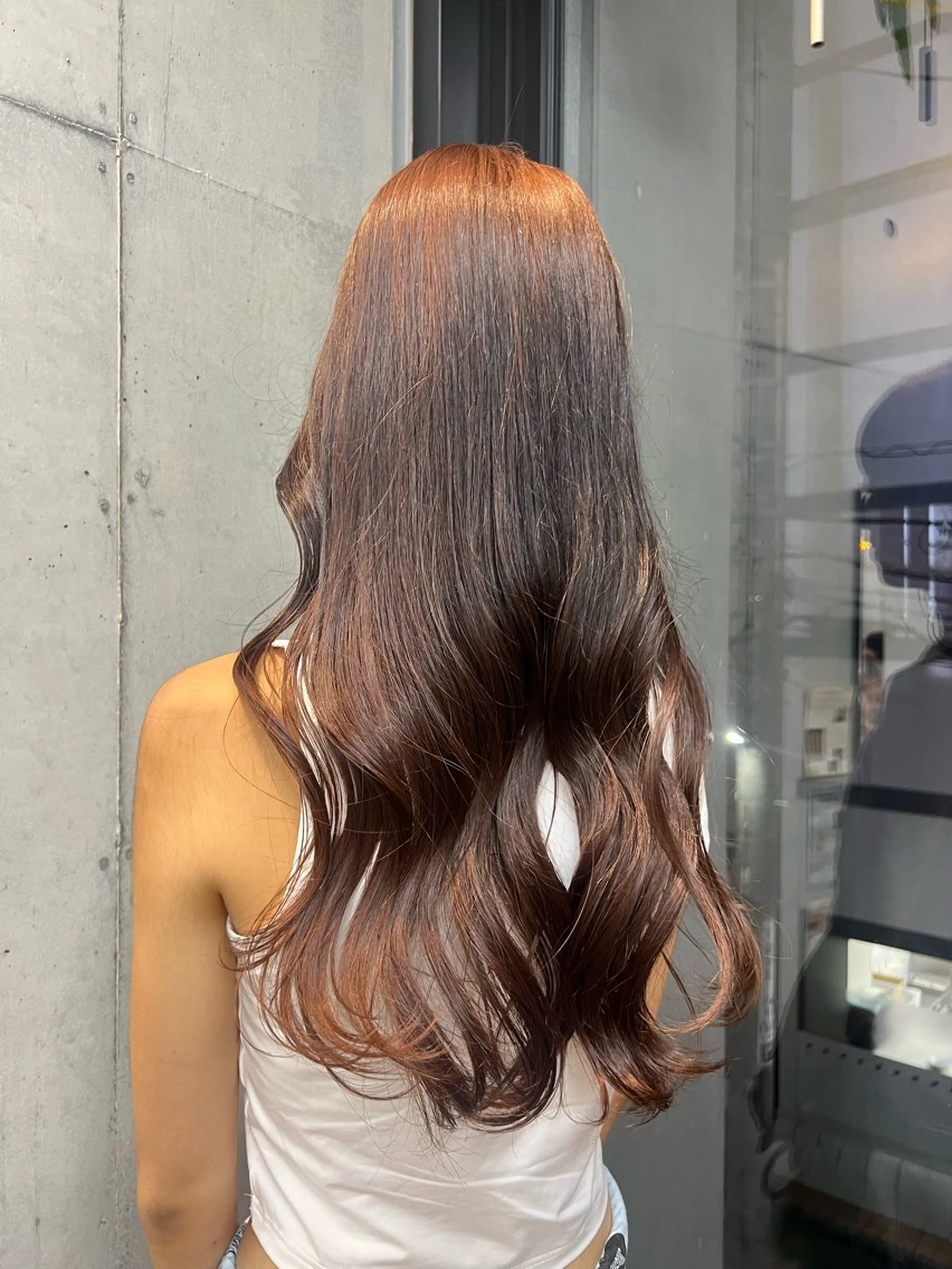 ロング カコ/レイヤーカット ヘアアレンジのヘアスタイル