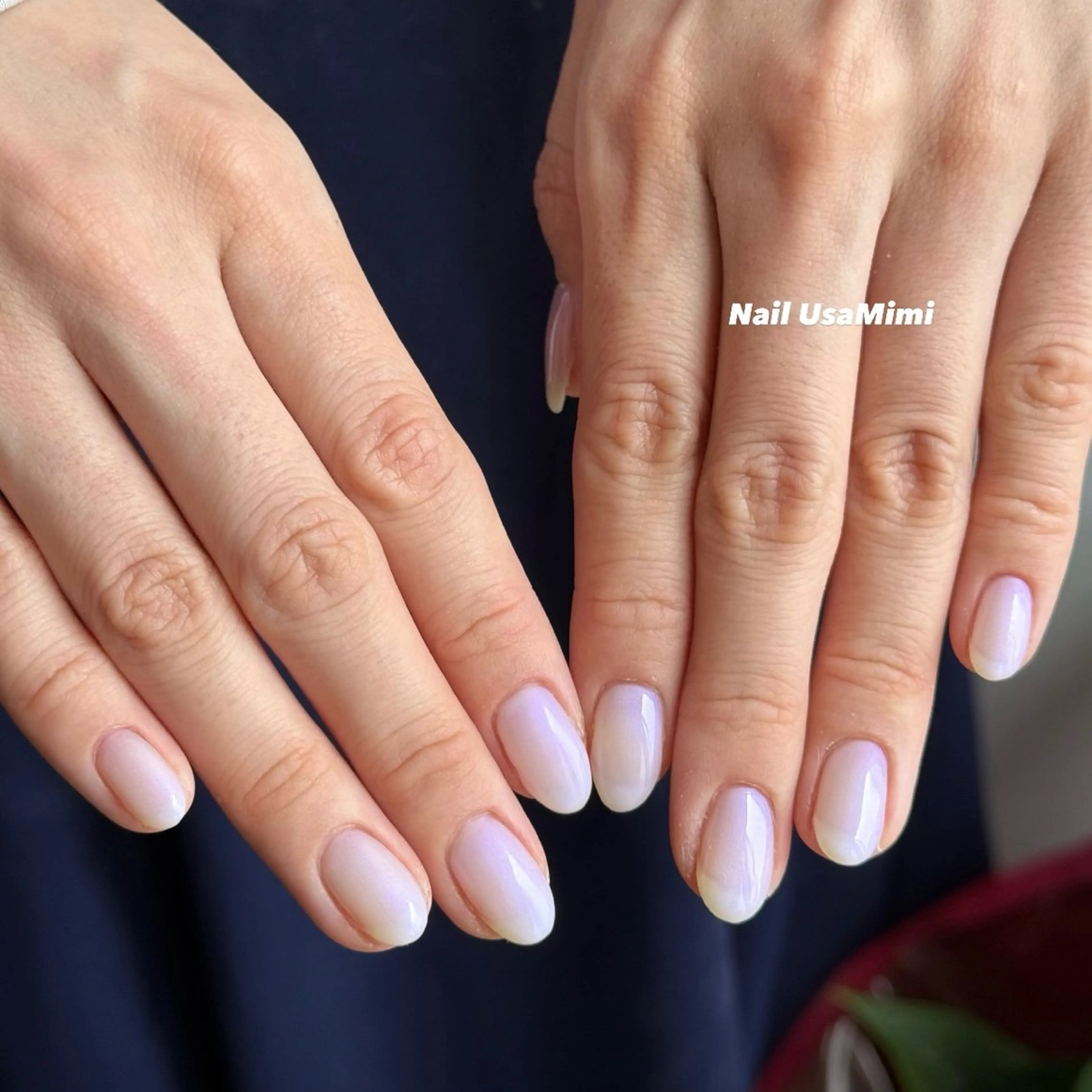 ネイル ワンカラーネイル 本町ネイルNail UsaMimiのネイルデザイン