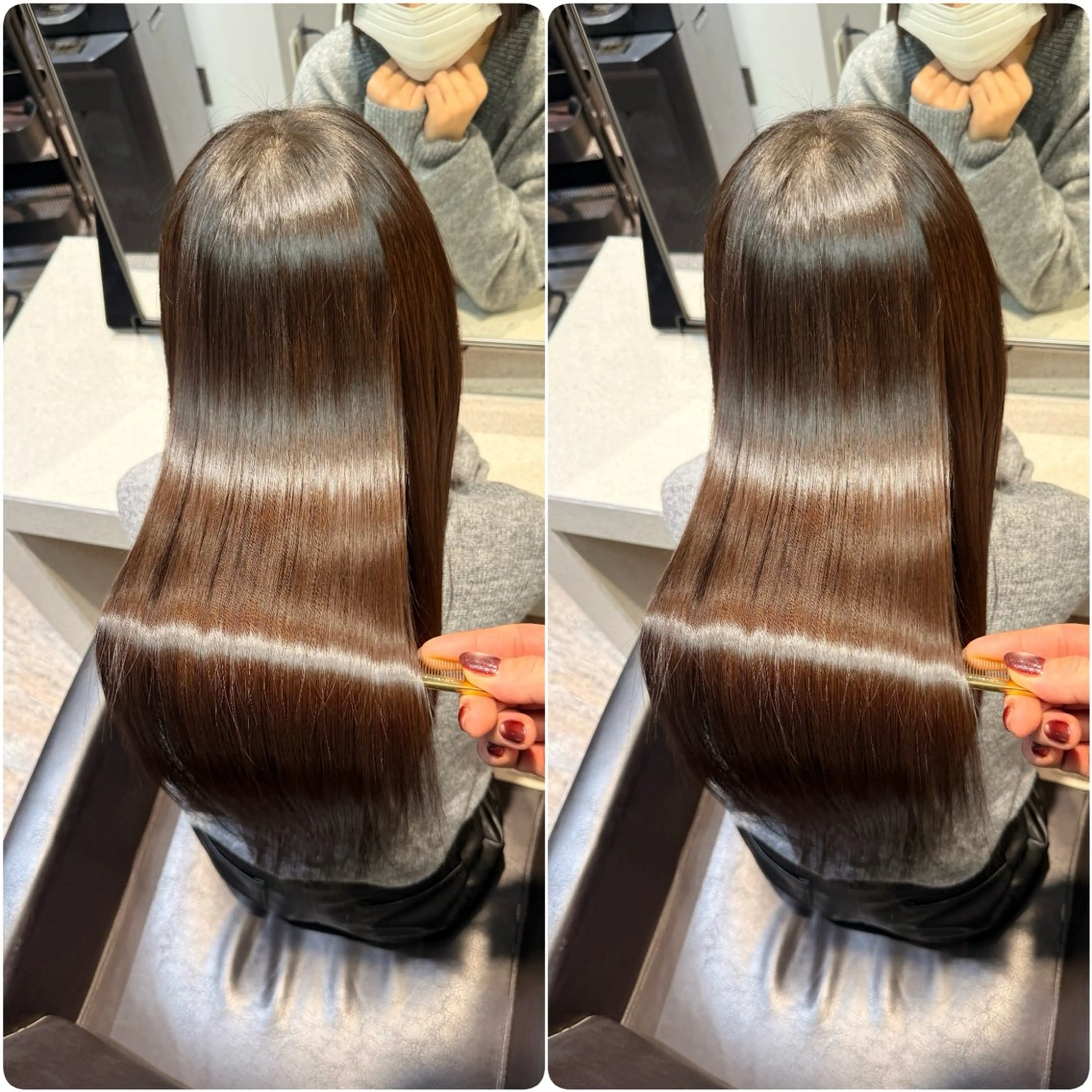 ロング カラー カット 縮毛矯正 トリートメント youres hair 髪質改善トリートメント&ヘッドスパ　新宿EAST所属・🌹ULTOWA🌹 髪質改善/縮毛/店長のヘアスタイル