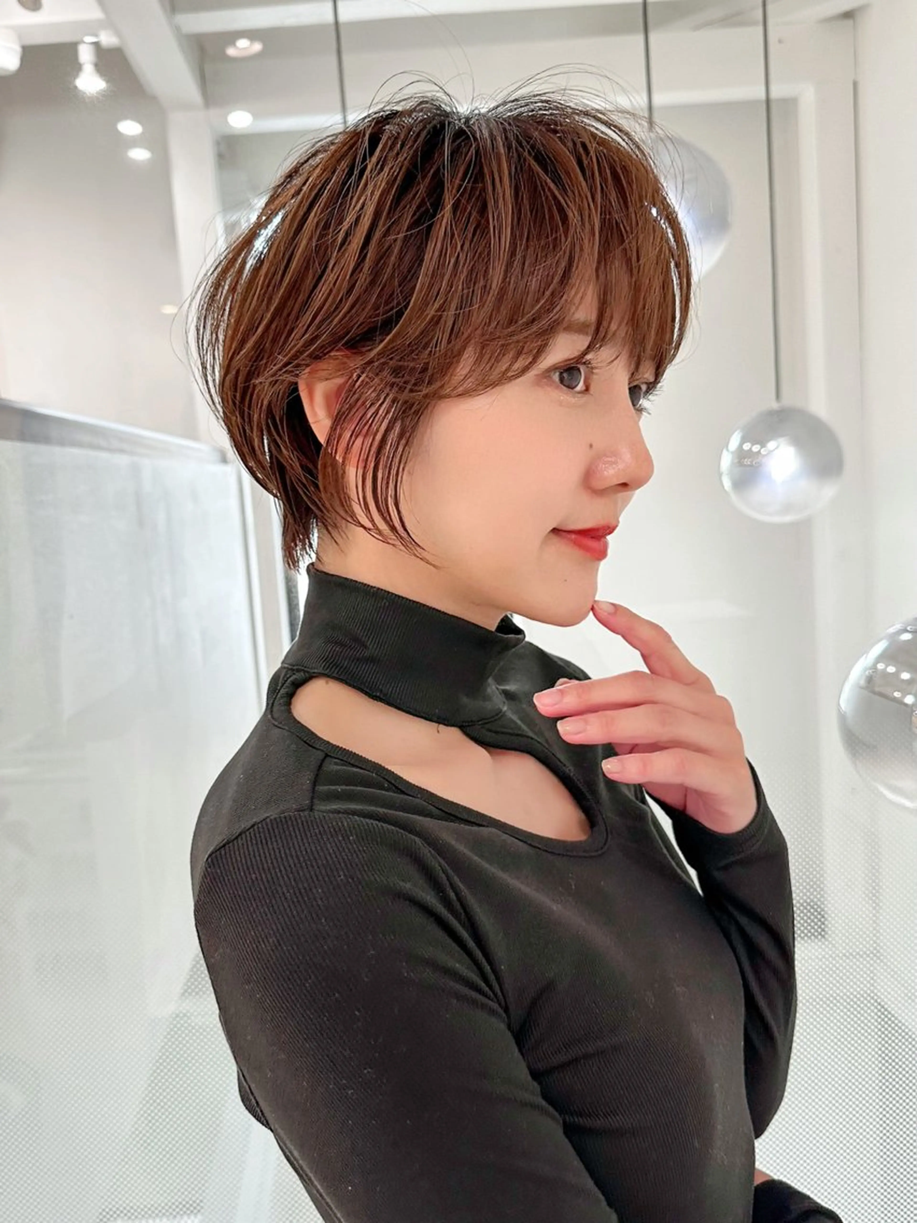 ショート ショートヘア 小顔カット カット ヘアカラー トリートメント ヘッドスパ taiga ショート /レイヤー/矯正🌈のヘアスタイル