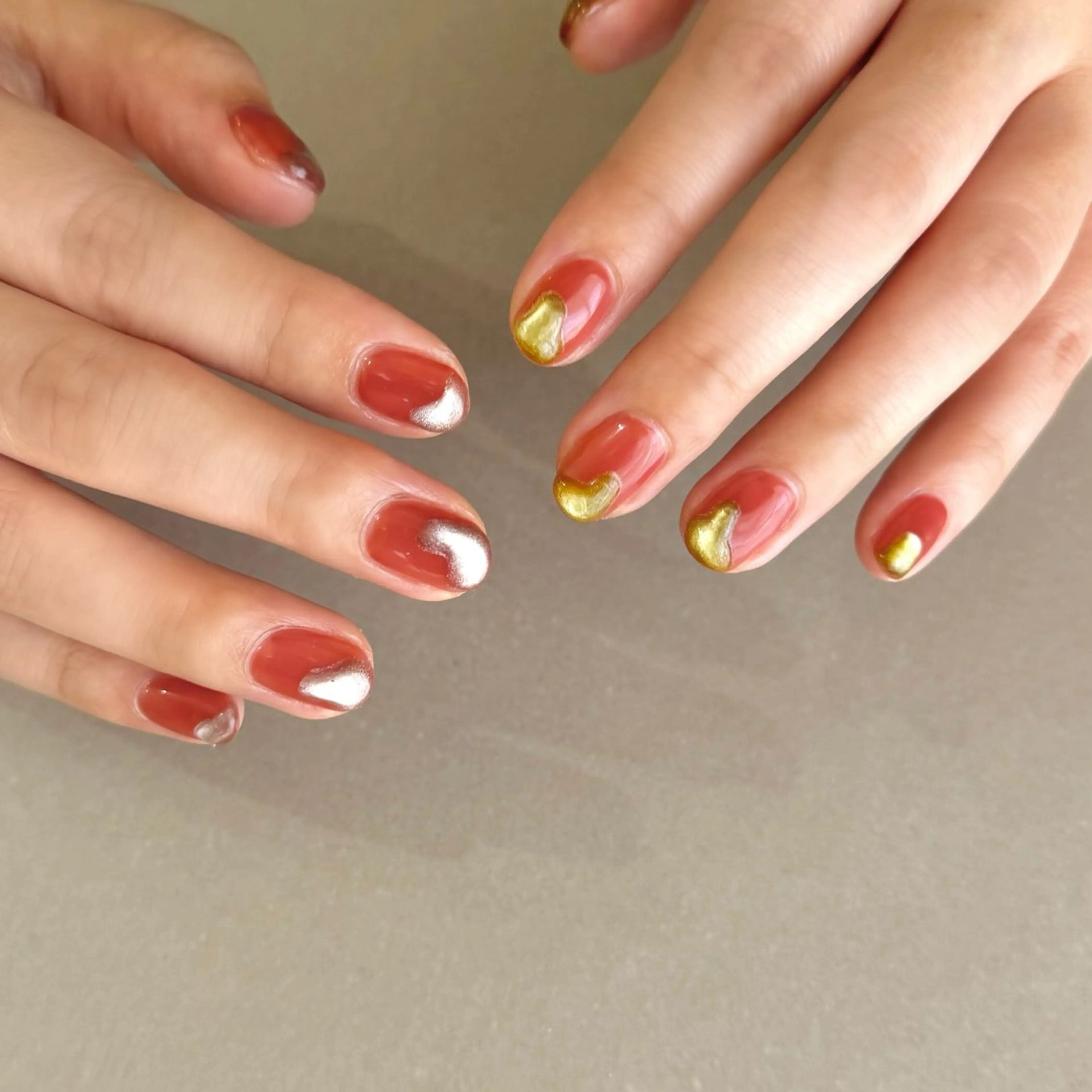 ネイル 氷ネイル・うるうるネイル マグネットネイル ハンドネイル HARUKA ネイリスト福岡/薬院のネイルデザイン