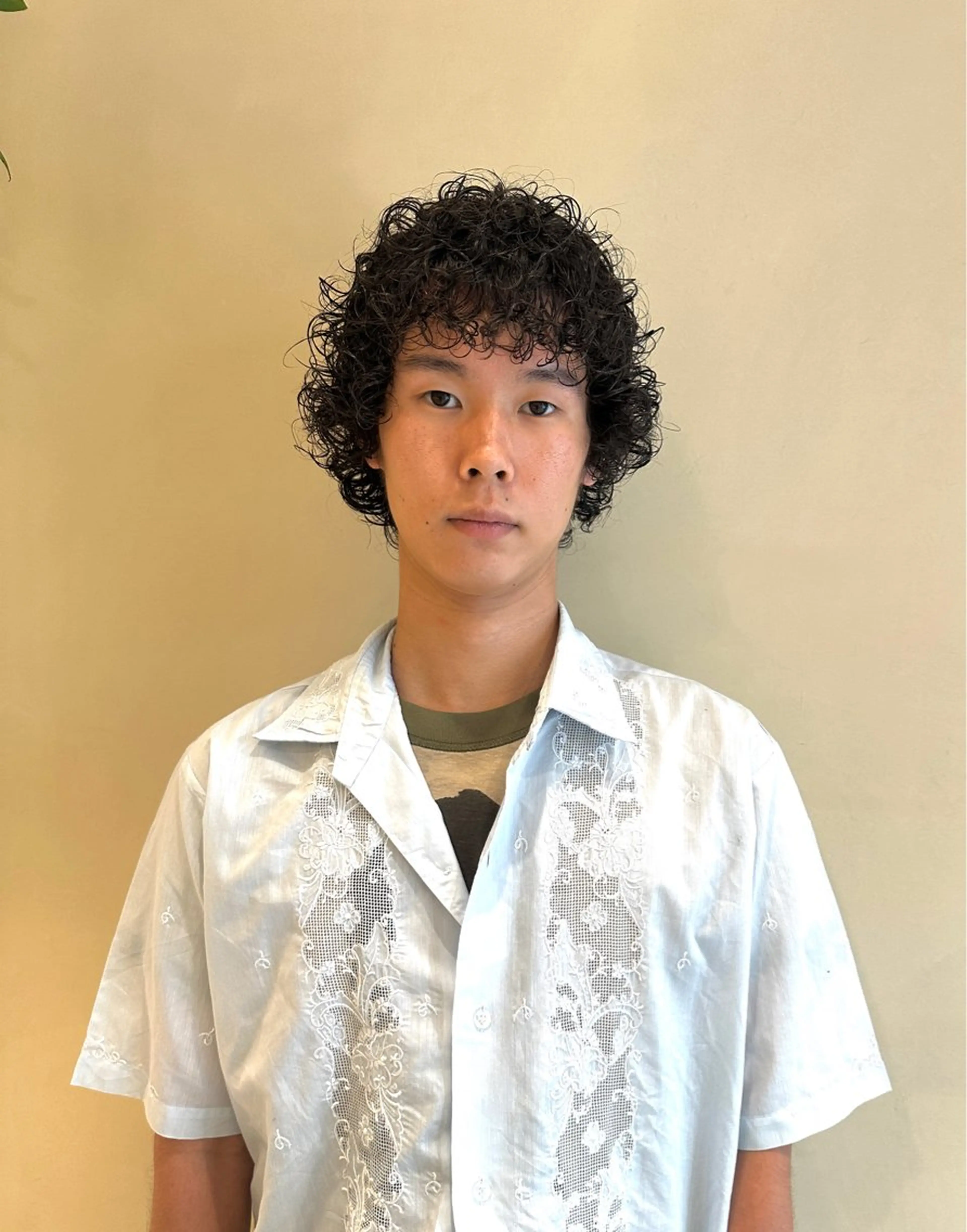 ショート パーマ メンズ メンズパーマ SALOWIN  梅田茶屋町店所属・梅田/ベージュカラー /ブリーチカラーのヘアスタイル