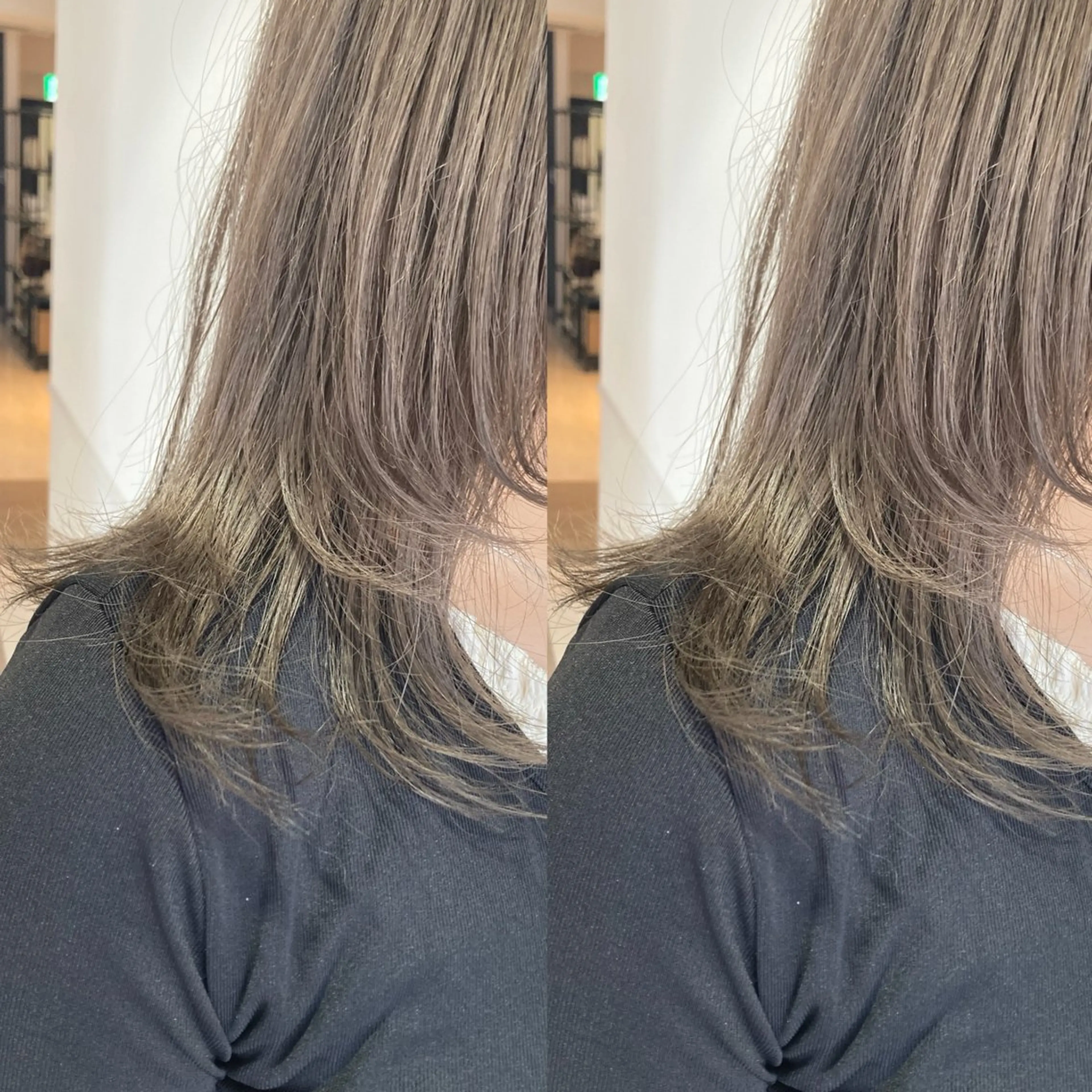 ミディアム レイヤーカット schon所属・み うのヘアスタイル