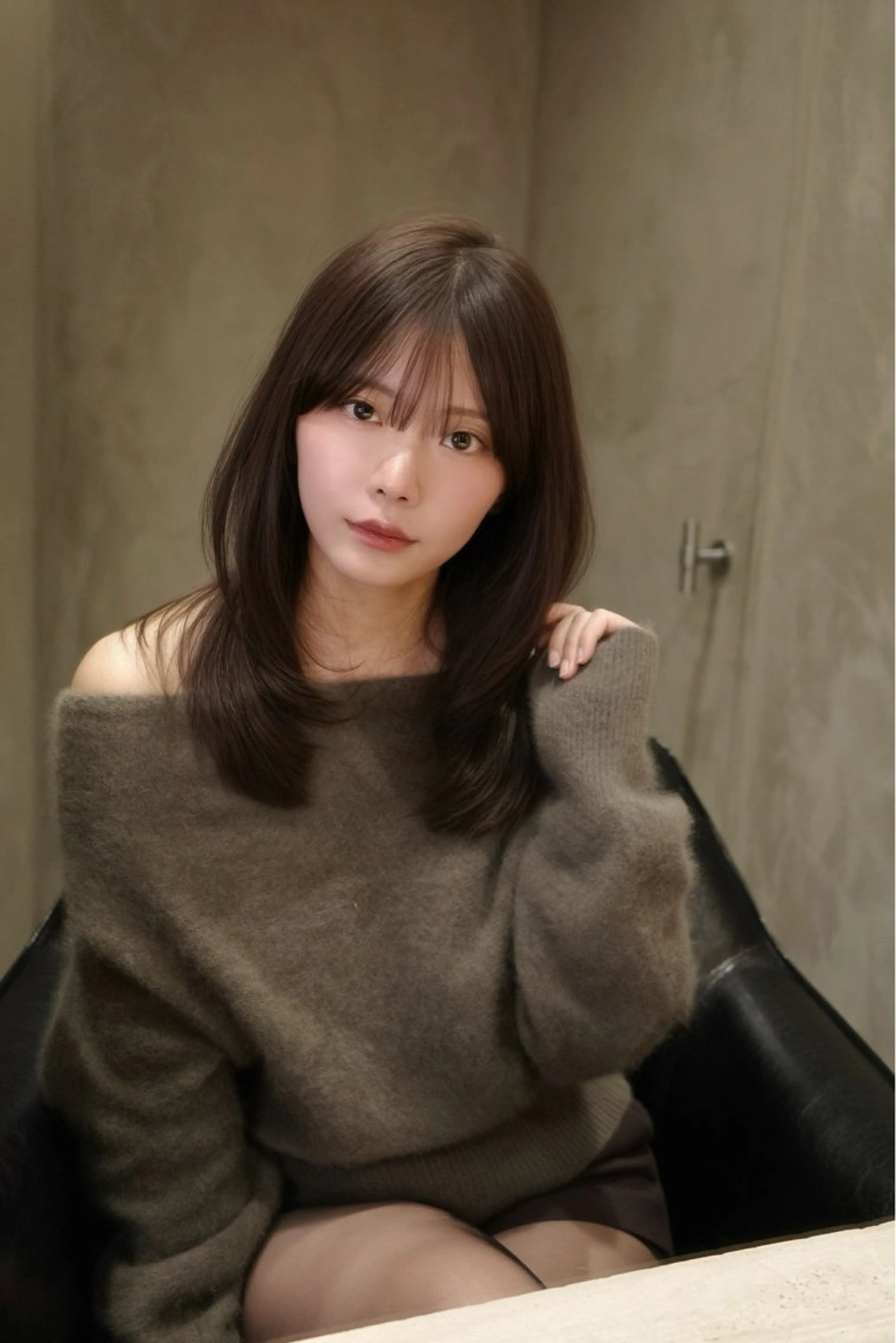 セミロング 髪質改善 レイヤーカット 似合わせカット 髪質改善｜酒井 ｜青山のヘアスタイル