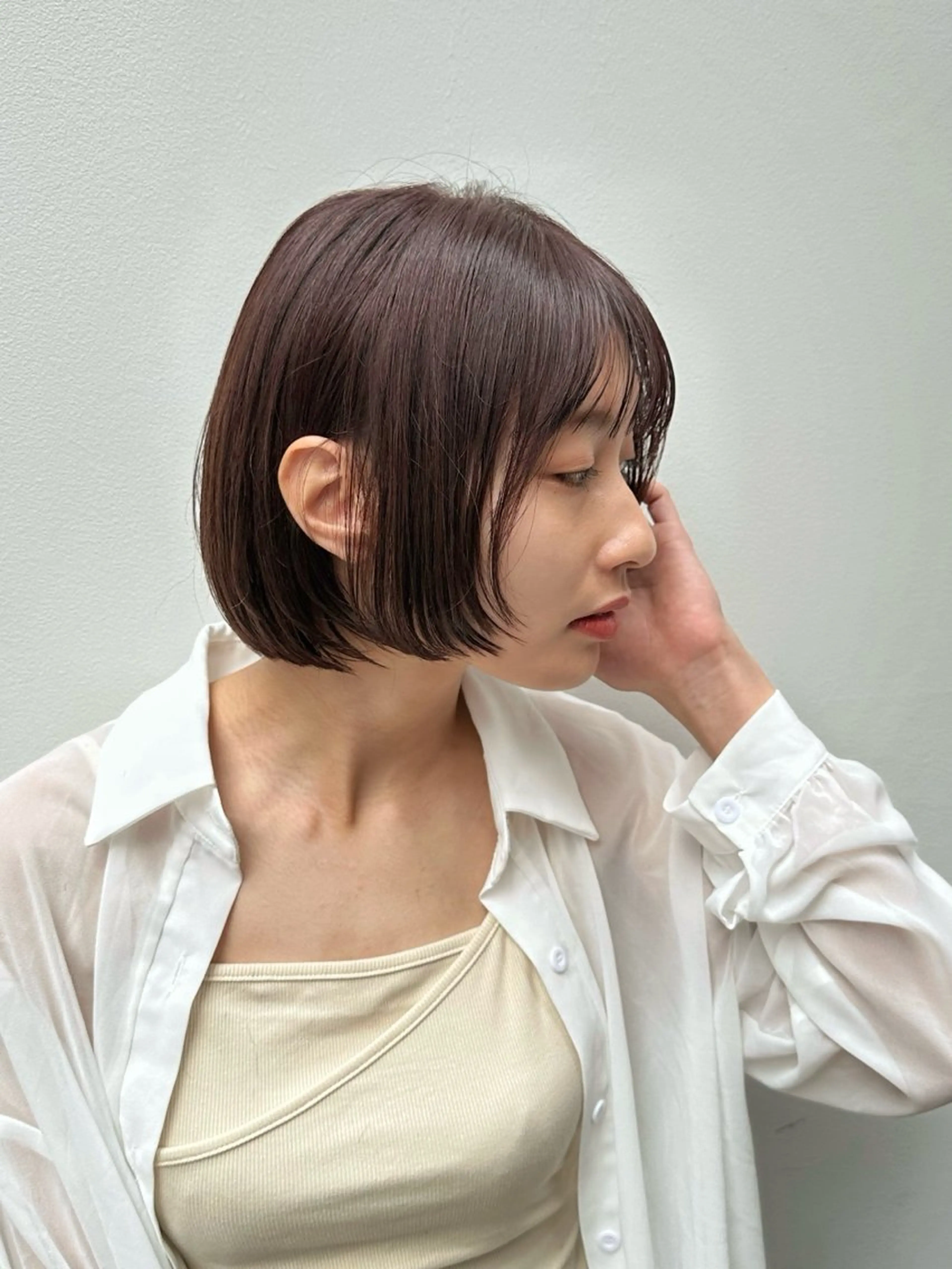 ショート カット ヘアカラー 似合わせボブ/ ショート　原田朝日のヘアスタイル