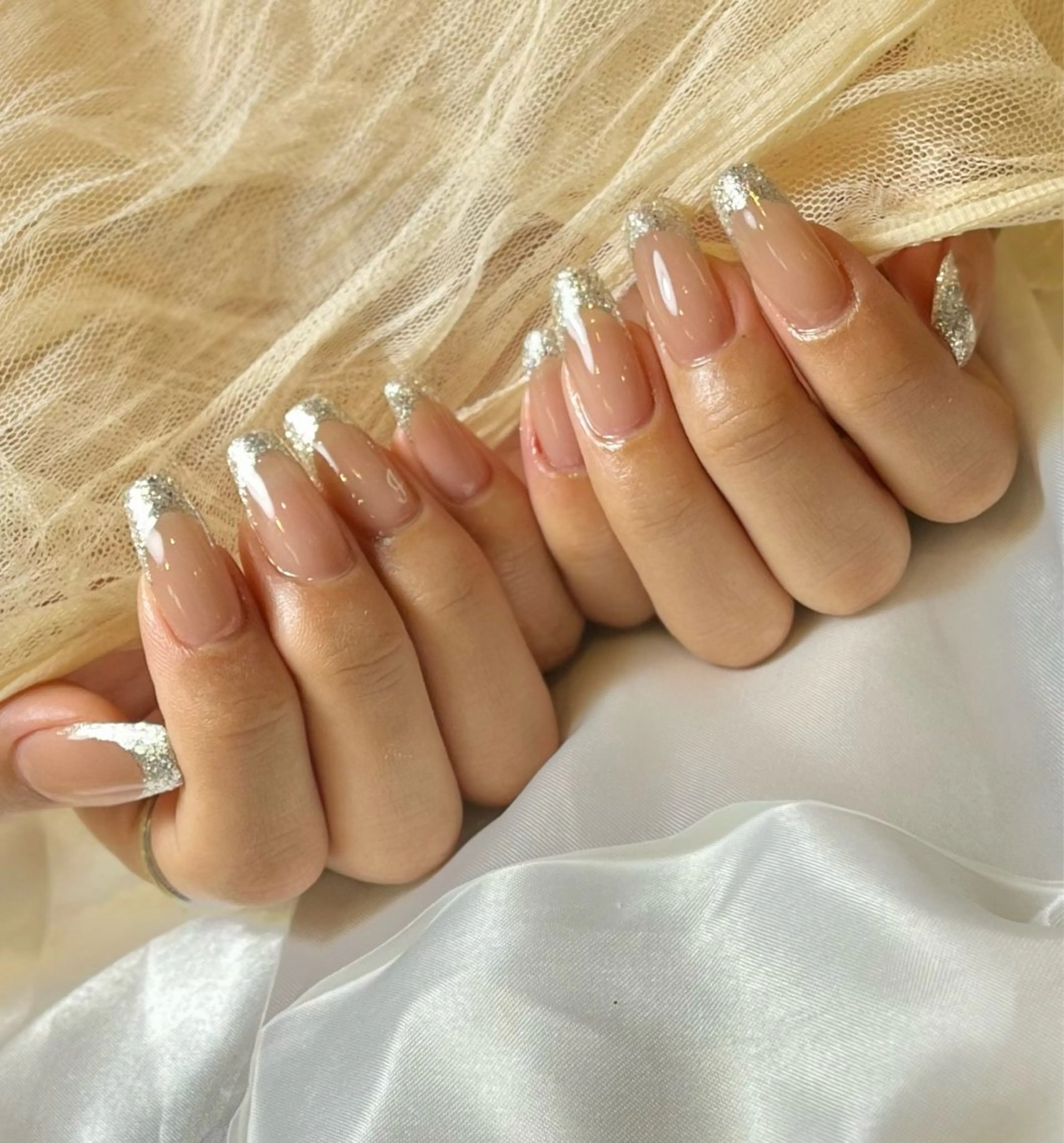 【王道キレイめ可愛い♩】フレンチネイル/マグネットフレンチの写真