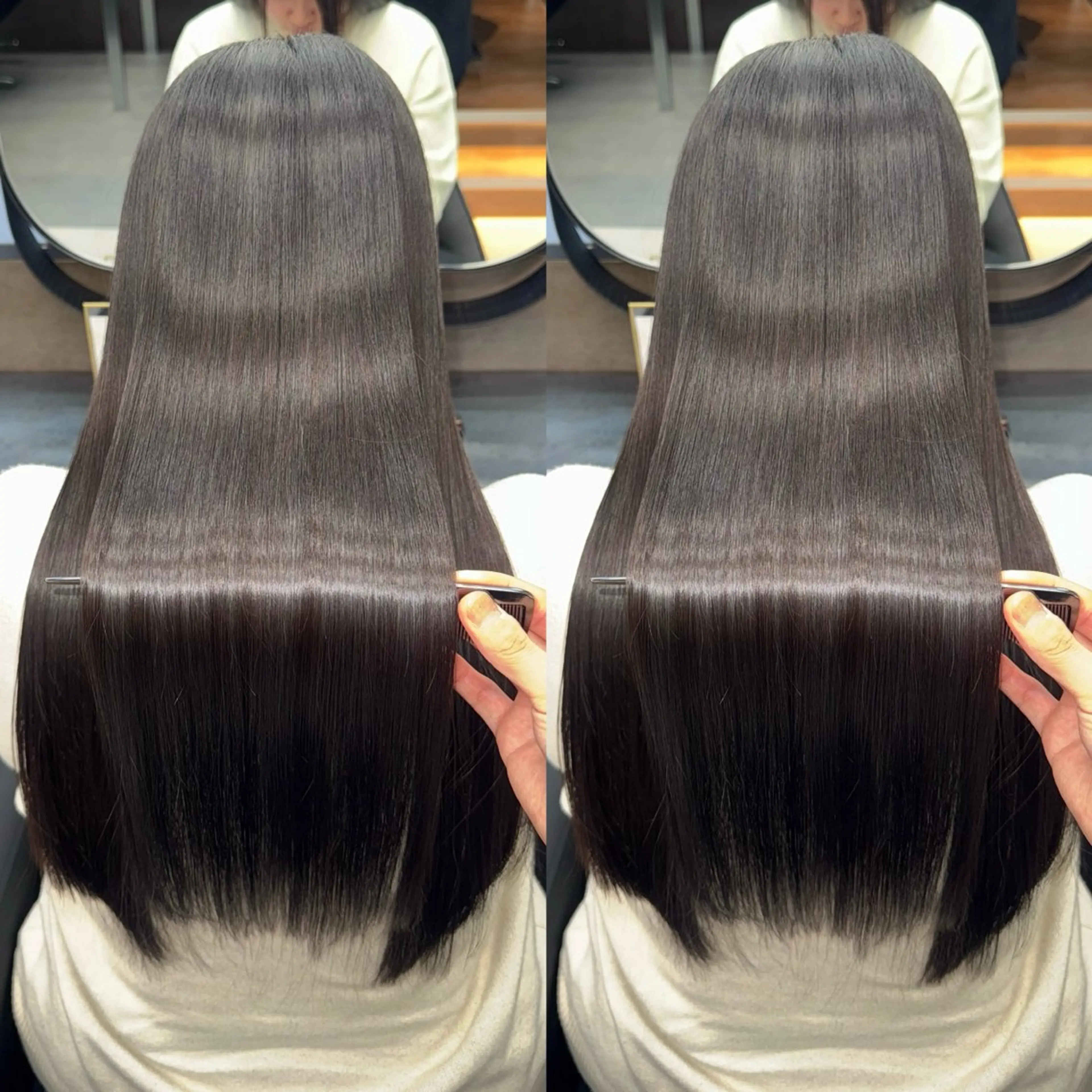 ロング カラー ブリーチ 髪質改善 縮毛矯正 トリートメント カット ヘアカラー トリートメント 新宿/髪質改善支持率 Ｎｏ．1💍yasuのヘアスタイル