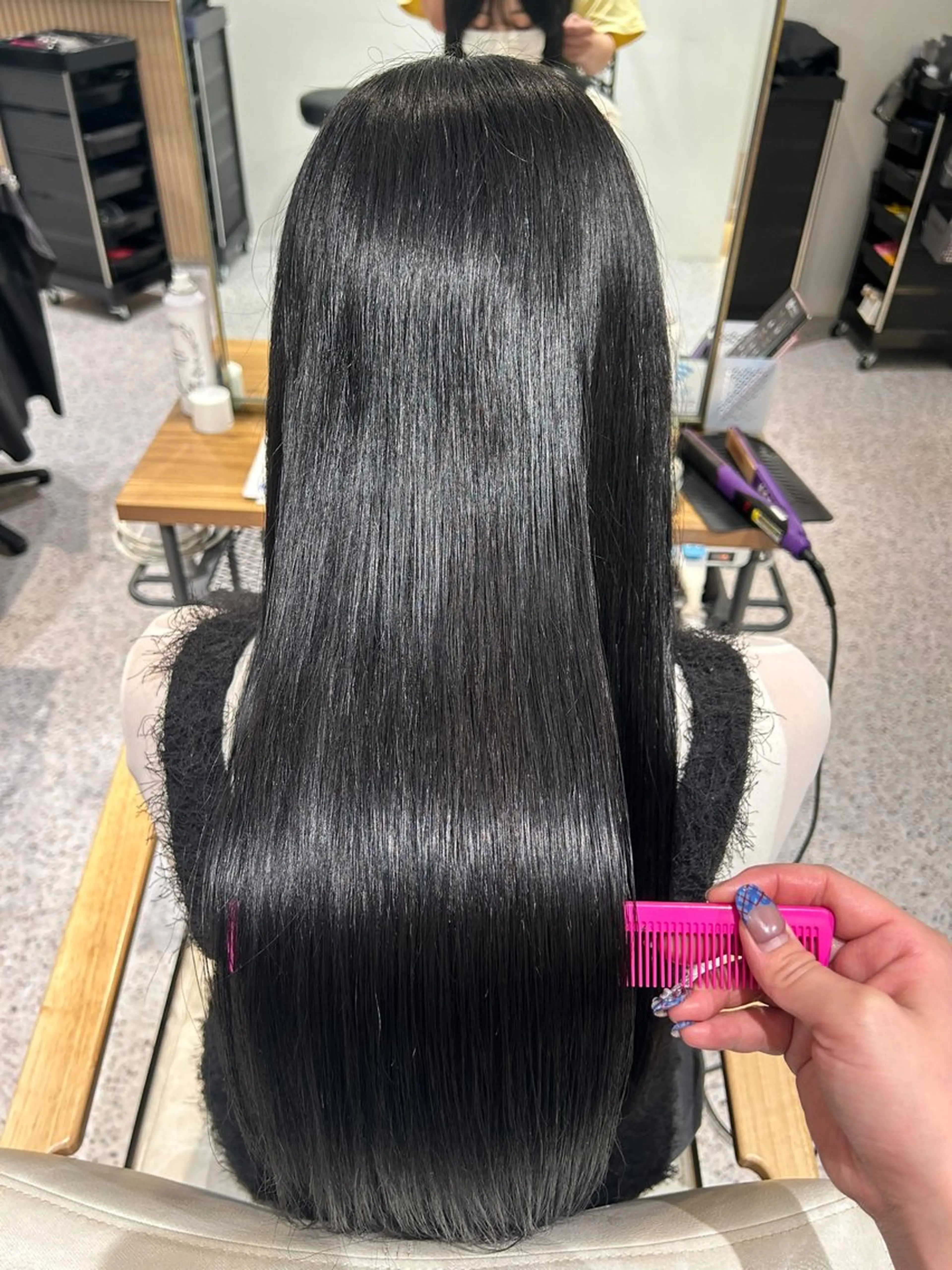 ロング 縮毛矯正 縮毛矯正 hair&eye🎀 /momoKaのマツエク・マツパデザイン