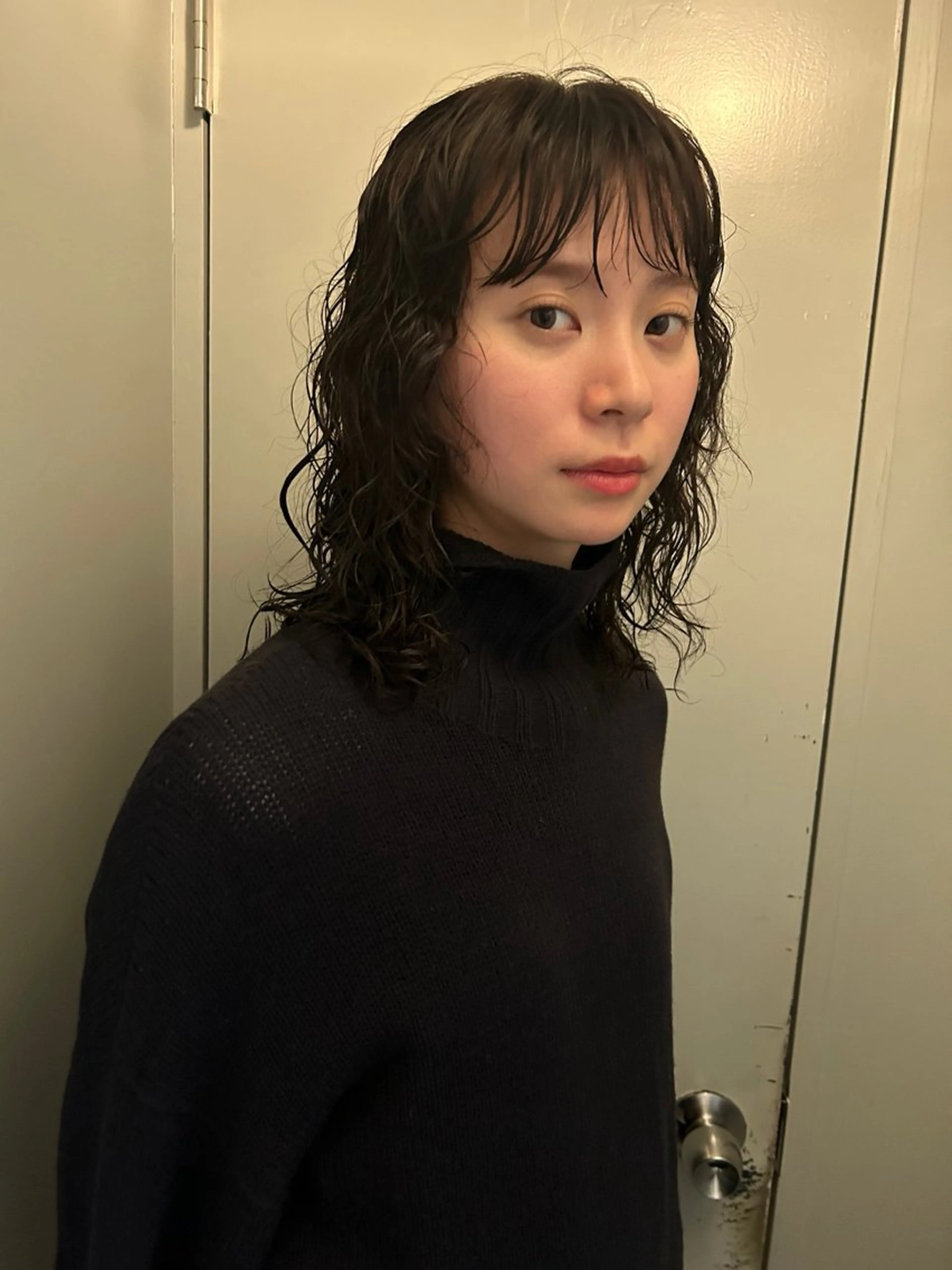 ミディアム ミディアムパーマ レイヤーパーマ🪐 伽羅のヘアスタイル