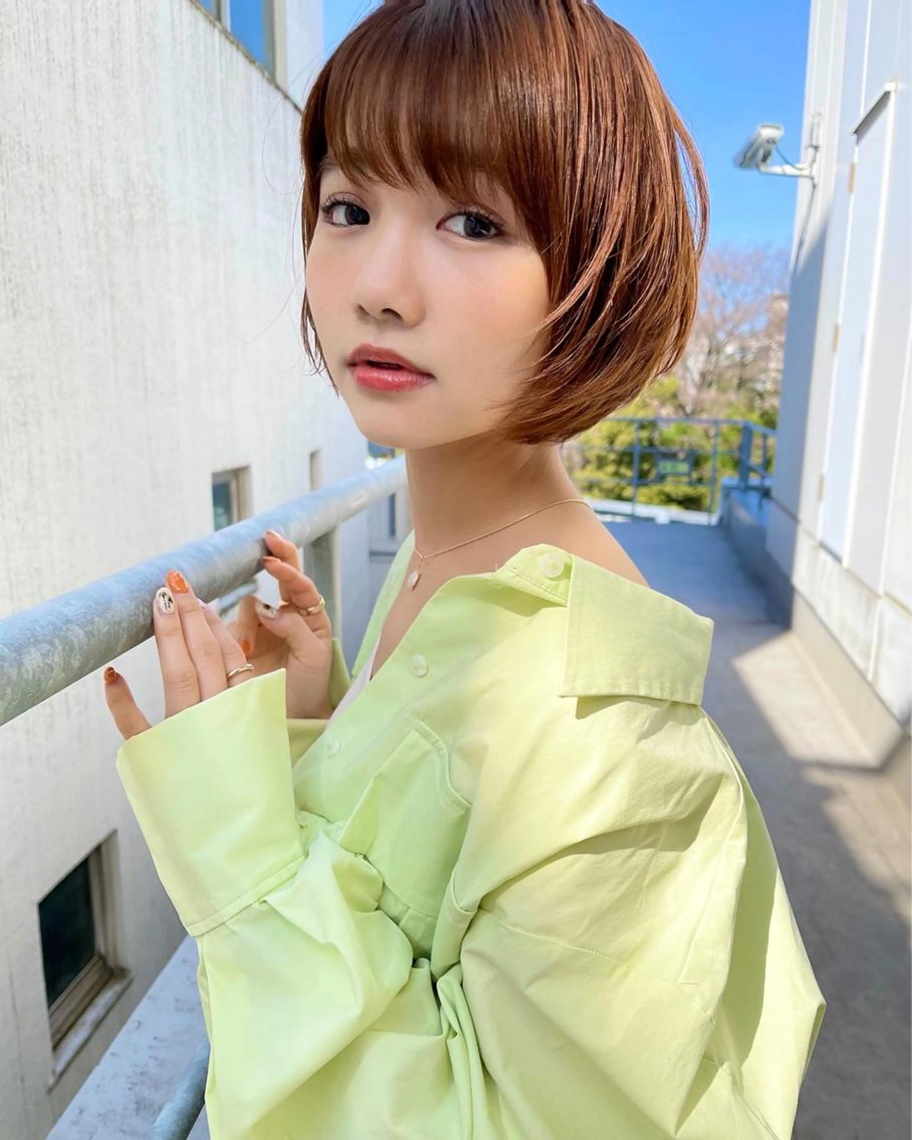 前髪カット+カラー+2stepトリートメントの写真