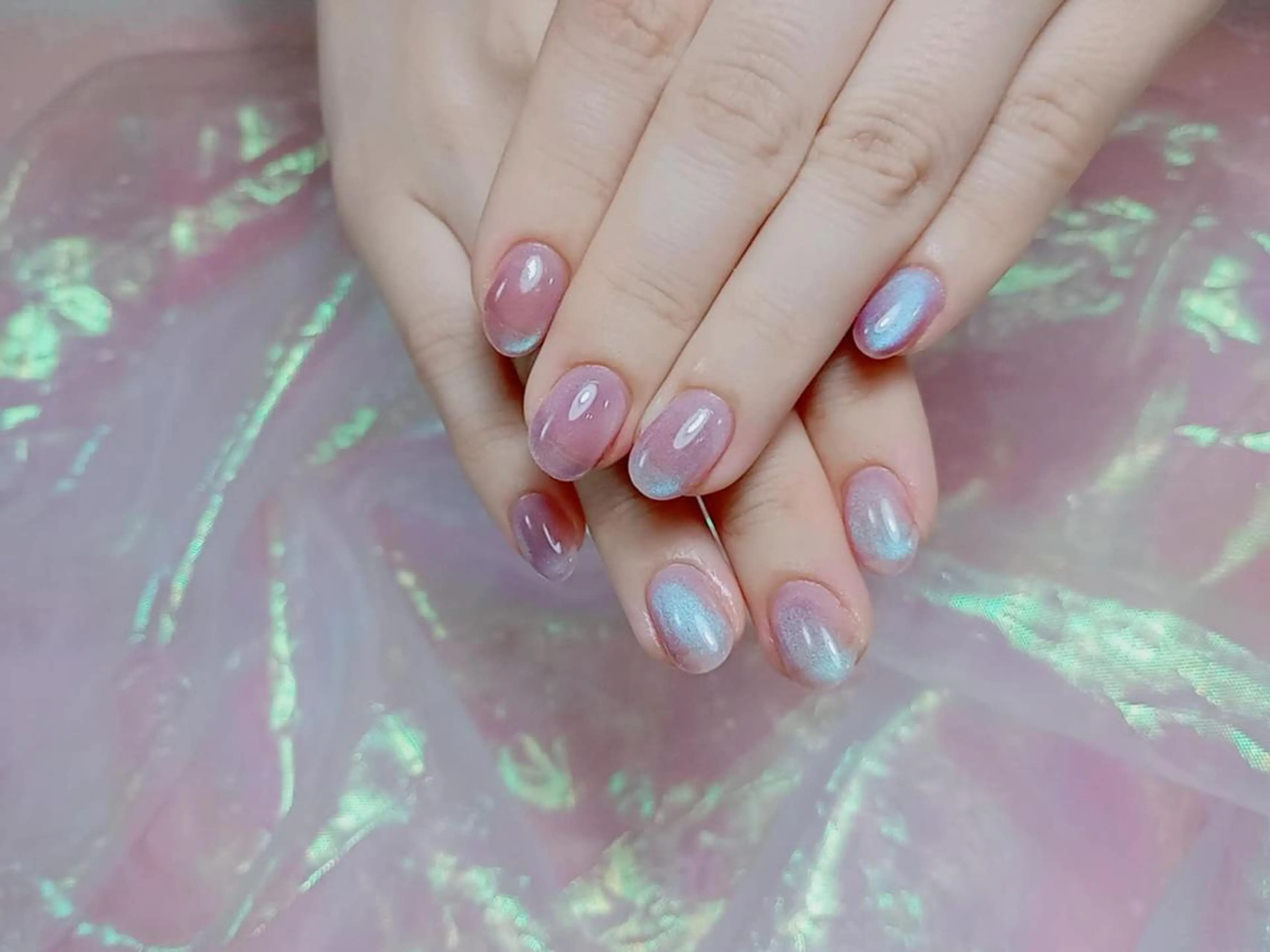 ネイル ハンドネイル ジョリ ちひろ☘️🩵のネイルデザイン