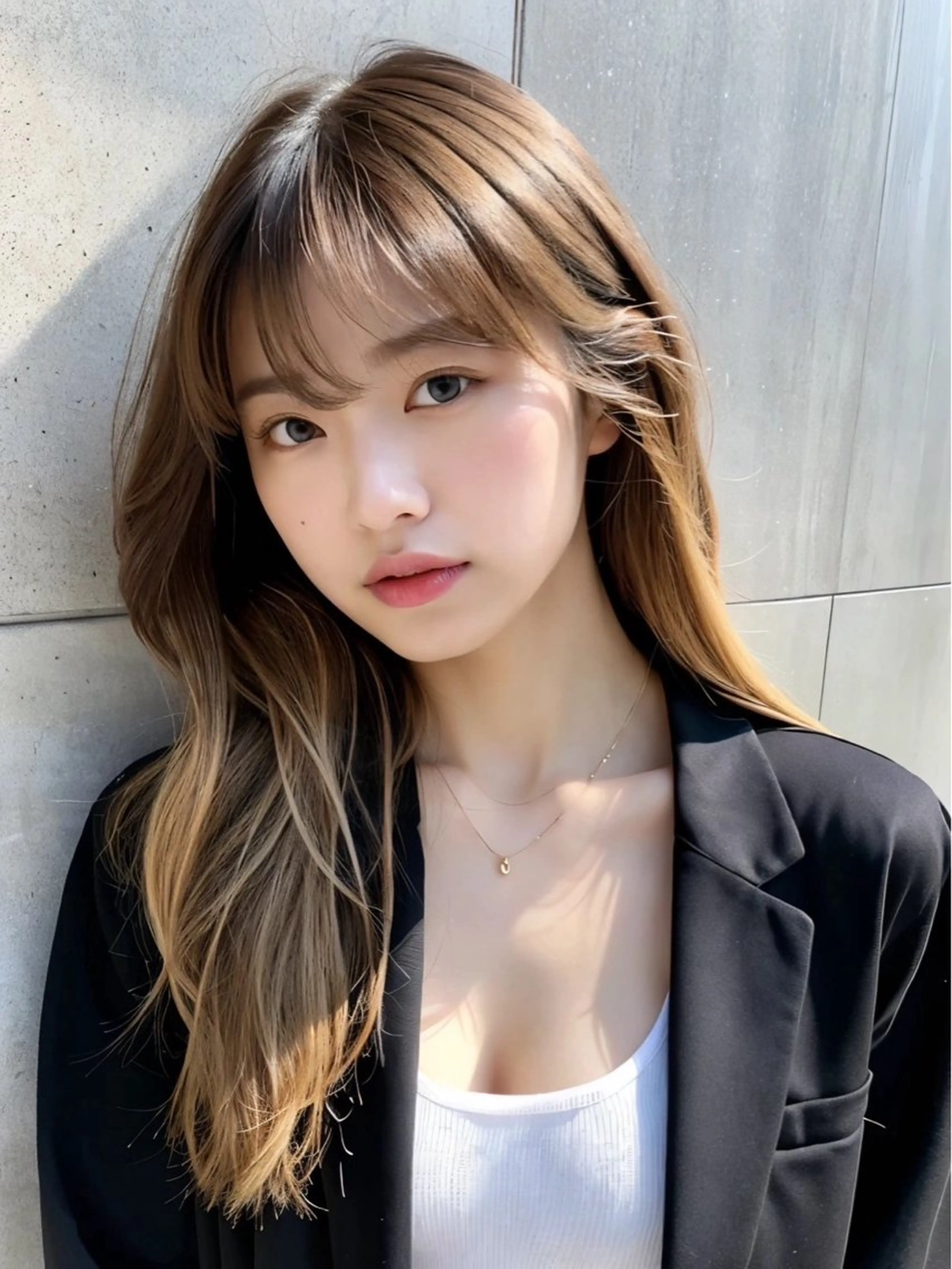 カラー La fith hair ray 札幌店所属・顔まわり/W カラー/リョウのヘアスタイル