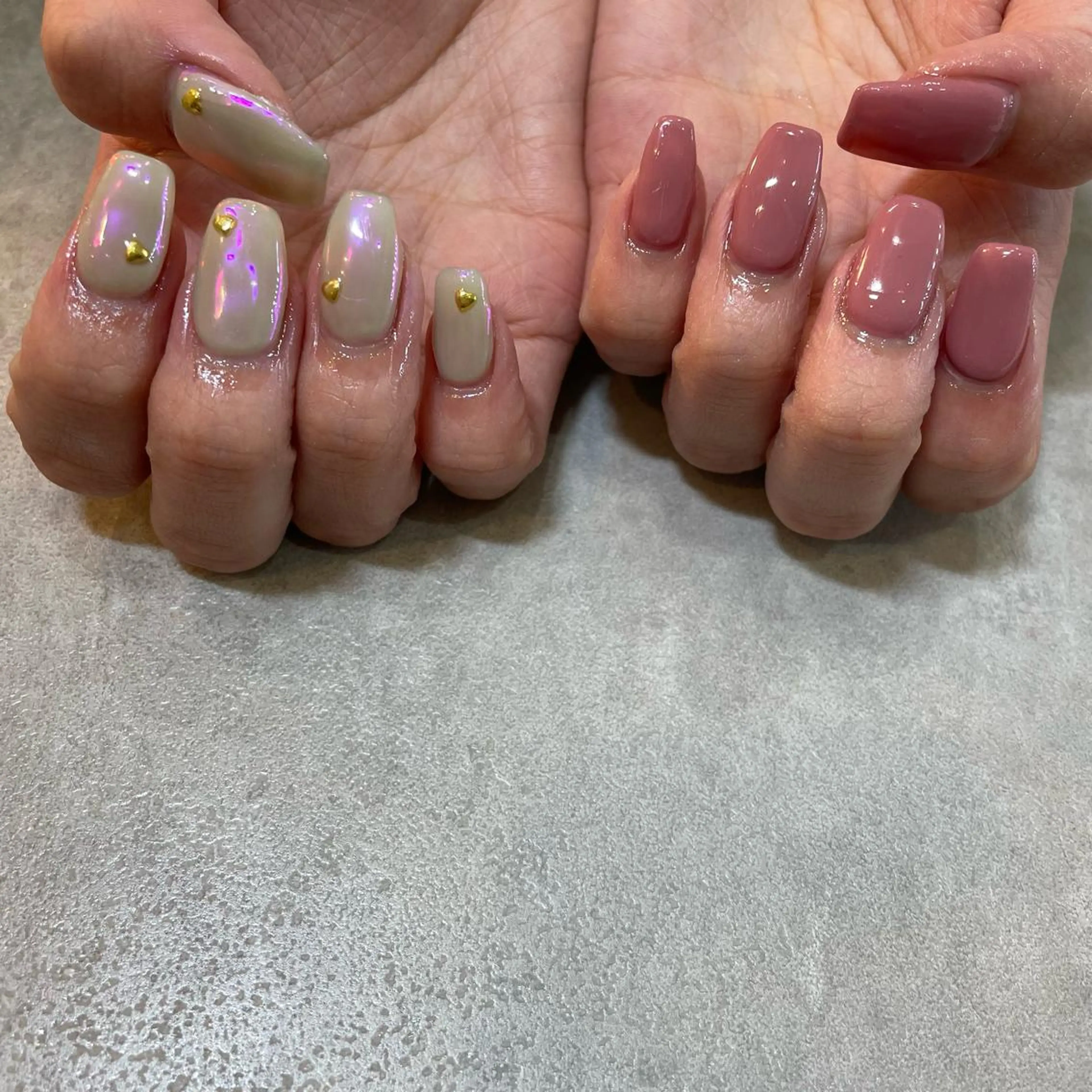 ネイル オーロラネイル 春ネイル Nail Salon Gummi.のネイルデザイン