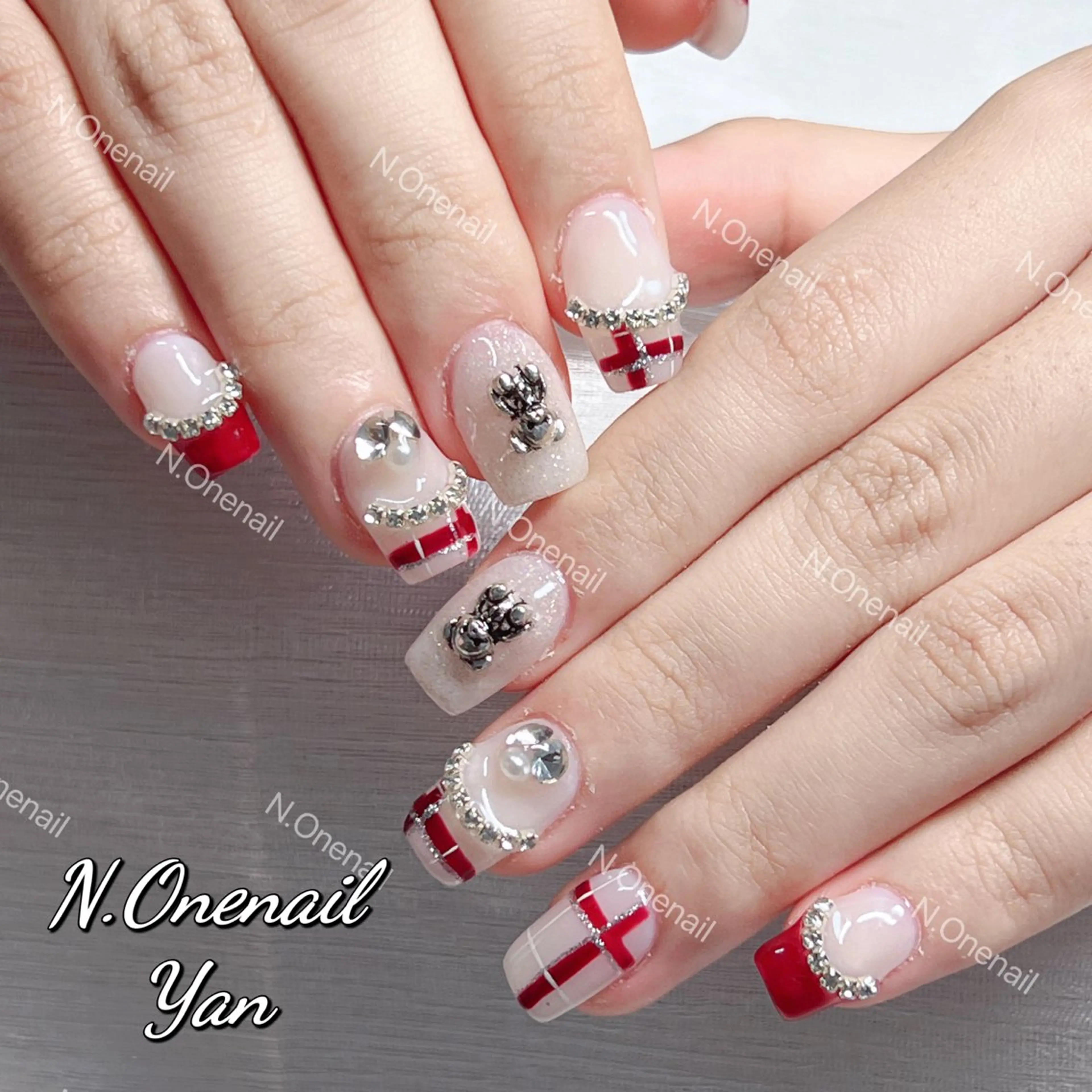 ネイル 長いだし/スカルプ/ パラシェルN.oneのネイルデザイン