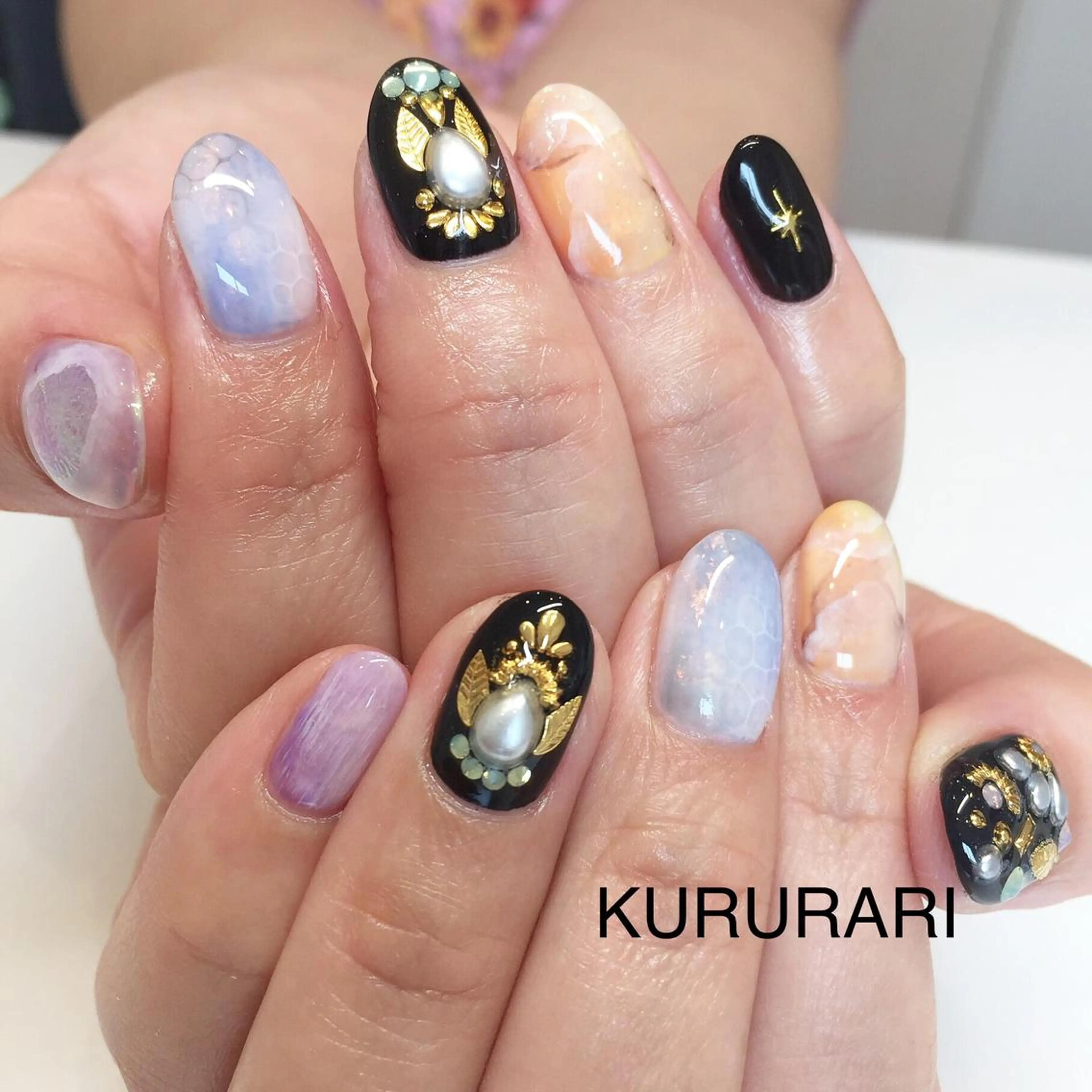 ネイル アートネイル ジェルネイル KURURARI NAILのネイルデザイン