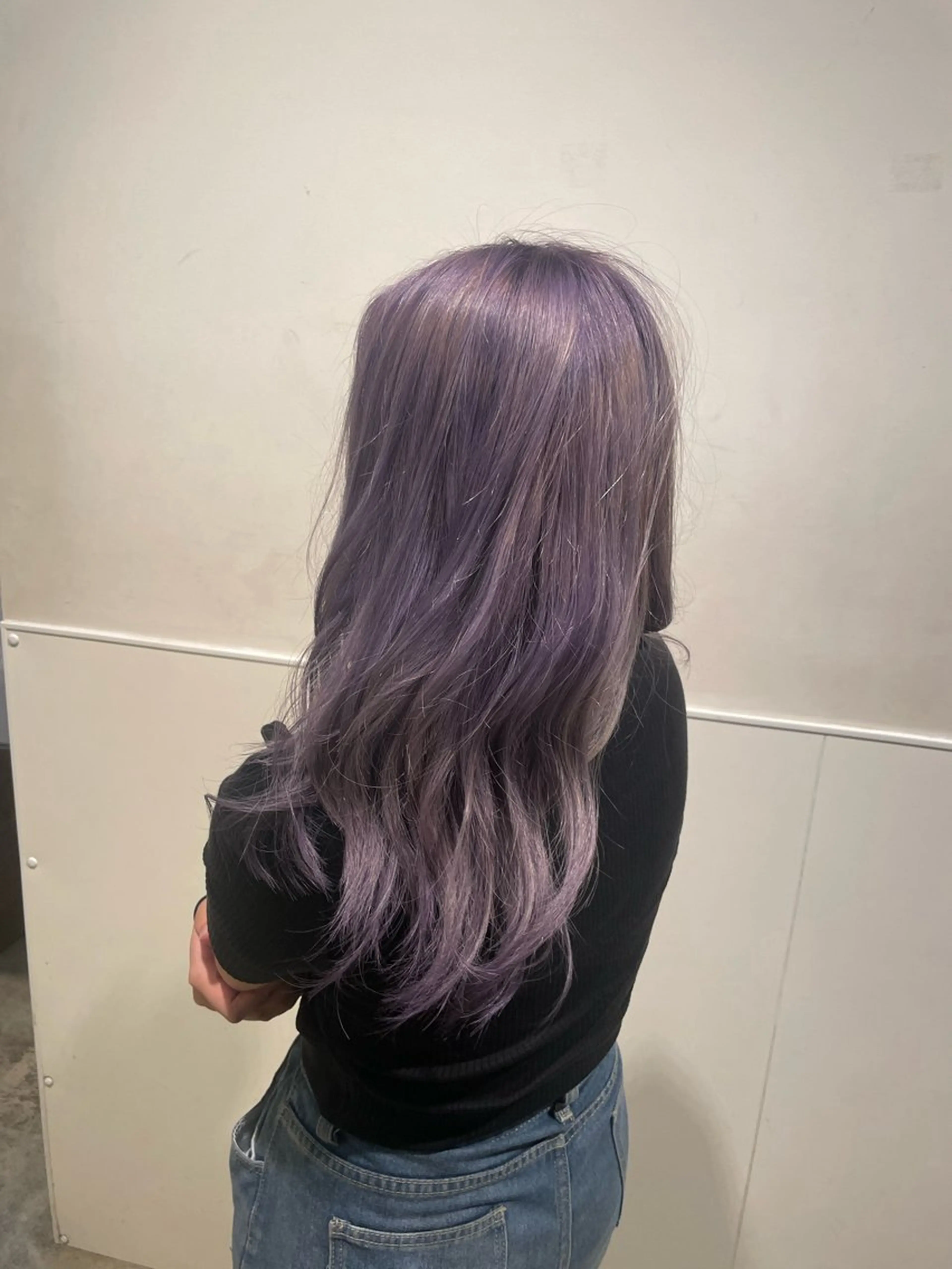 ロング カラー ベージュカラー ラベンダーカラー ラベンダーベージュ カット ヘアカラー トリートメント EARTH菊名店👾 ひらのすぐるのヘアスタイル