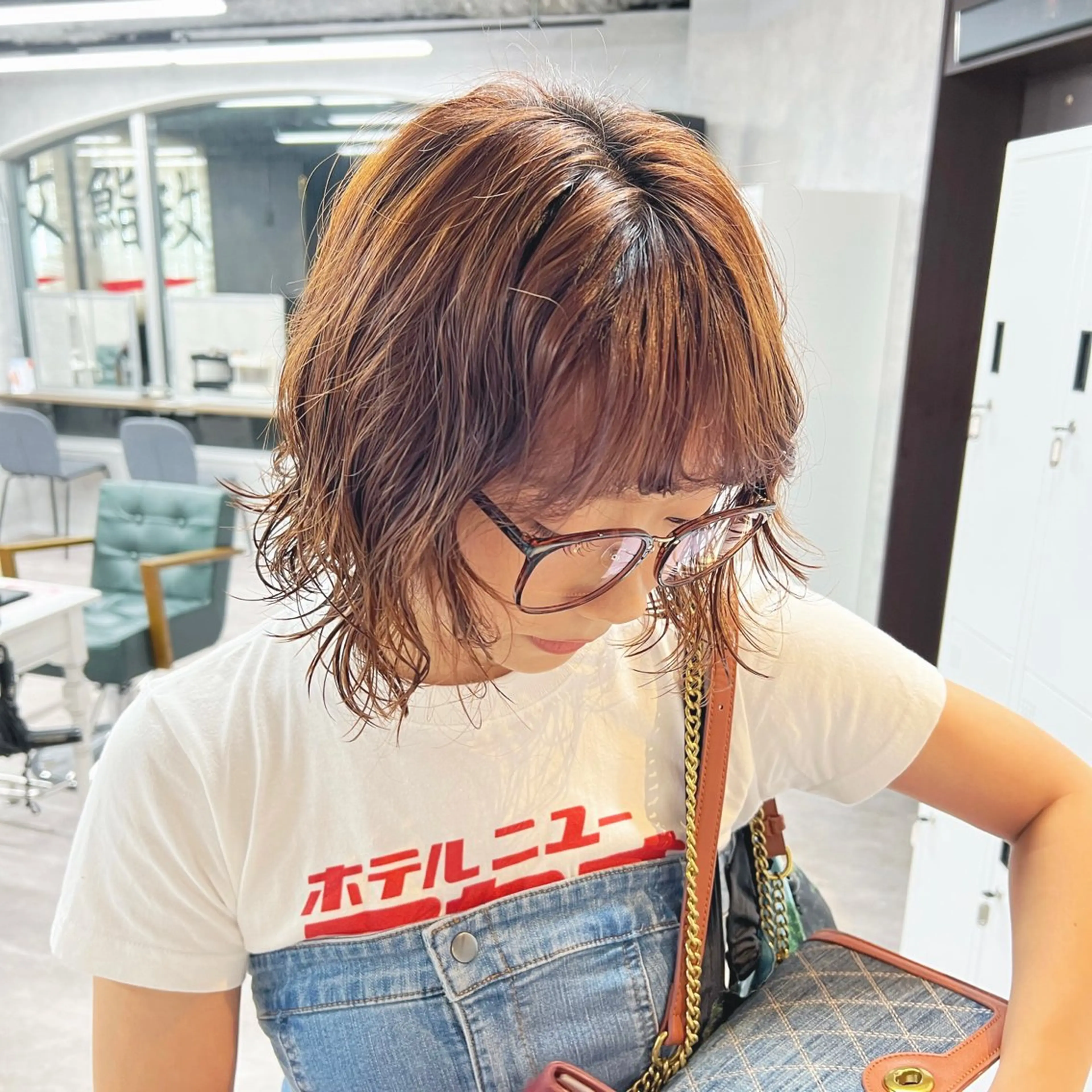 ショート パーマ JUNSHIN🦋 ヘアセット／カラーのヘアスタイル