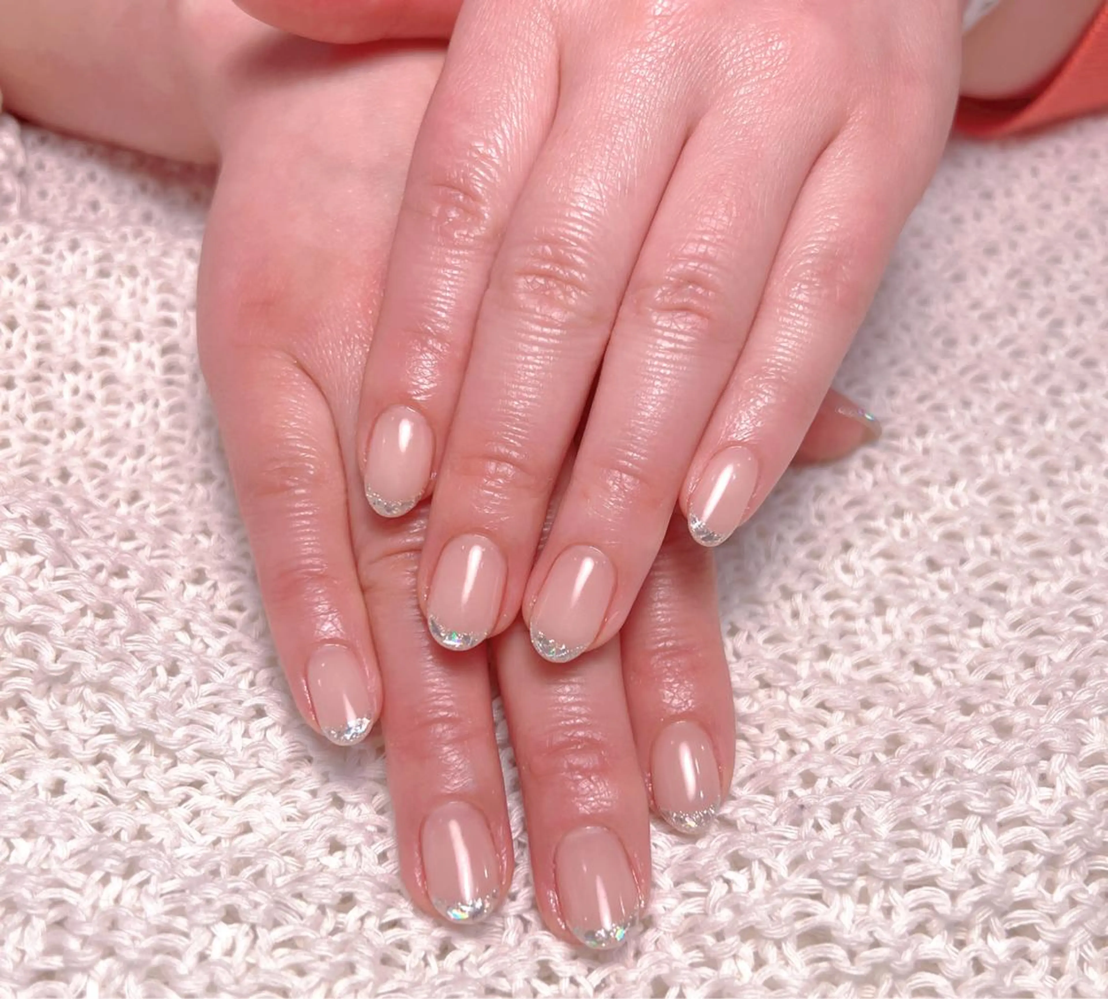 ネイル フラッシュネイル フレンチネイル ガラスフレンチ グラデーション 氷ネイル・うるうるネイル You&Me Yukiのネイルデザイン