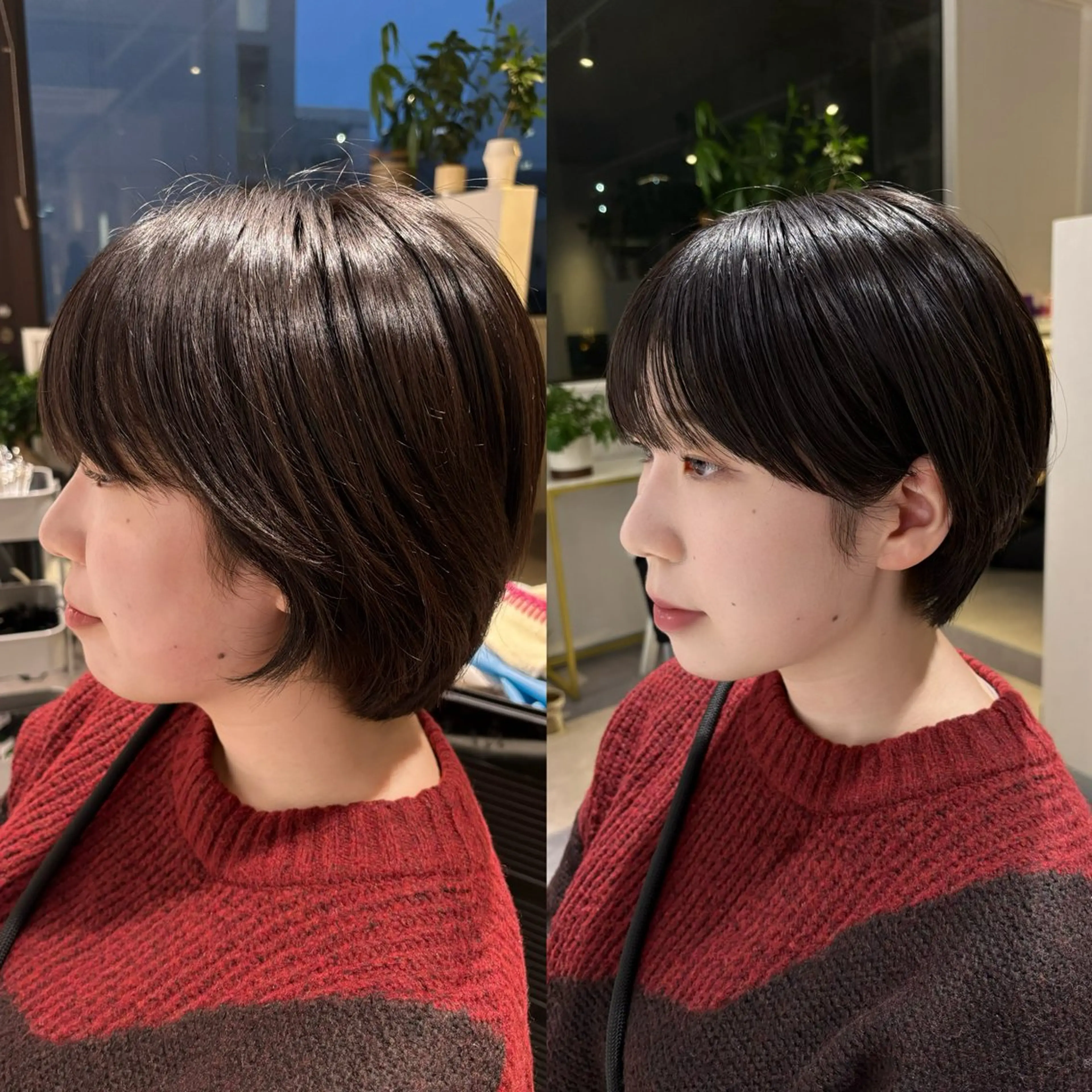 ショート 顔周りカット ショートヘア 小顔カット カット 🌸SAORI /透明感カラー🌸のヘアスタイル