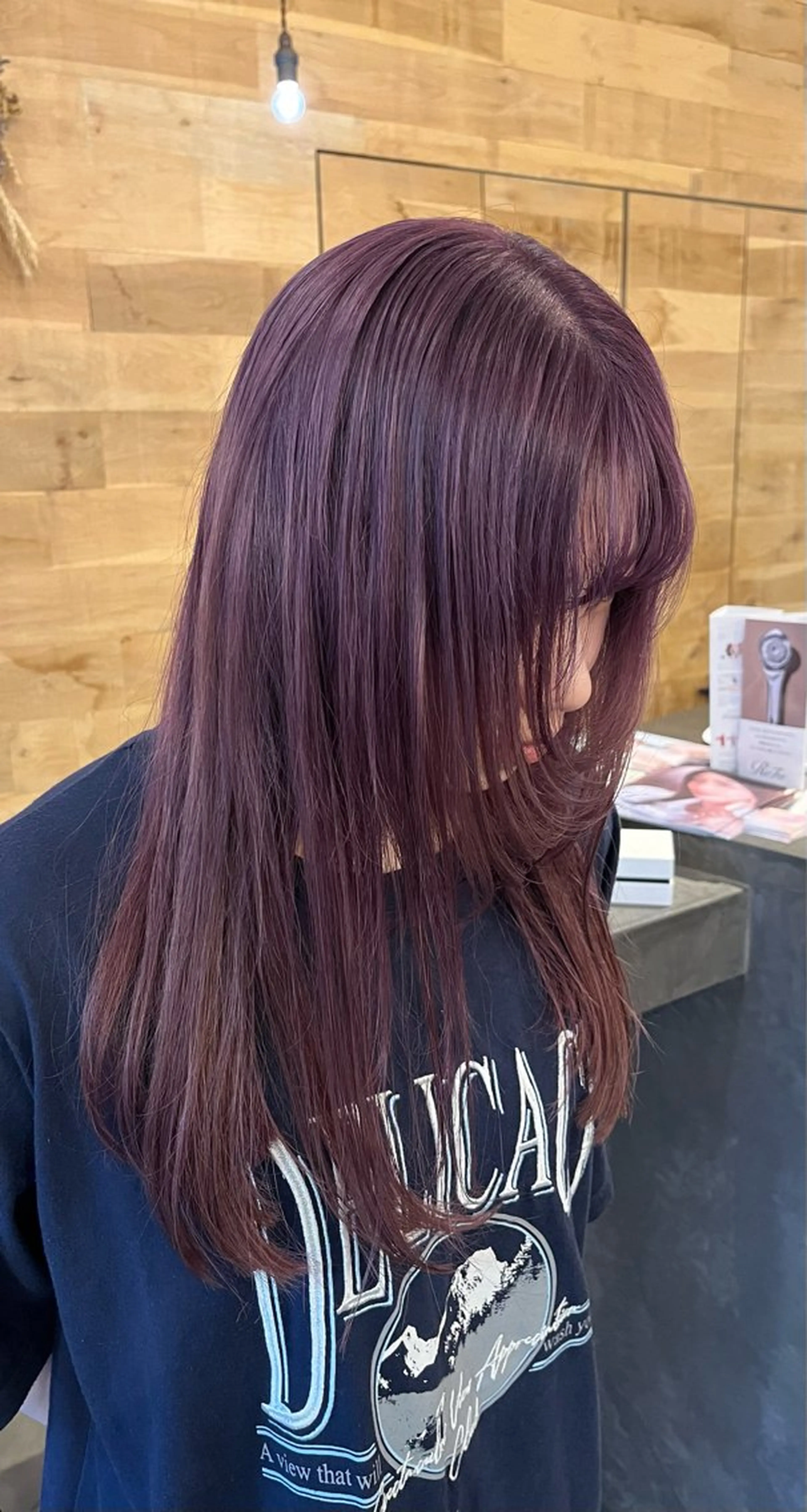 ロング パープルカラー ヘアカラー Dulce oro所属・モデル募集/円山/ 暖色/yurinaのヘアスタイル