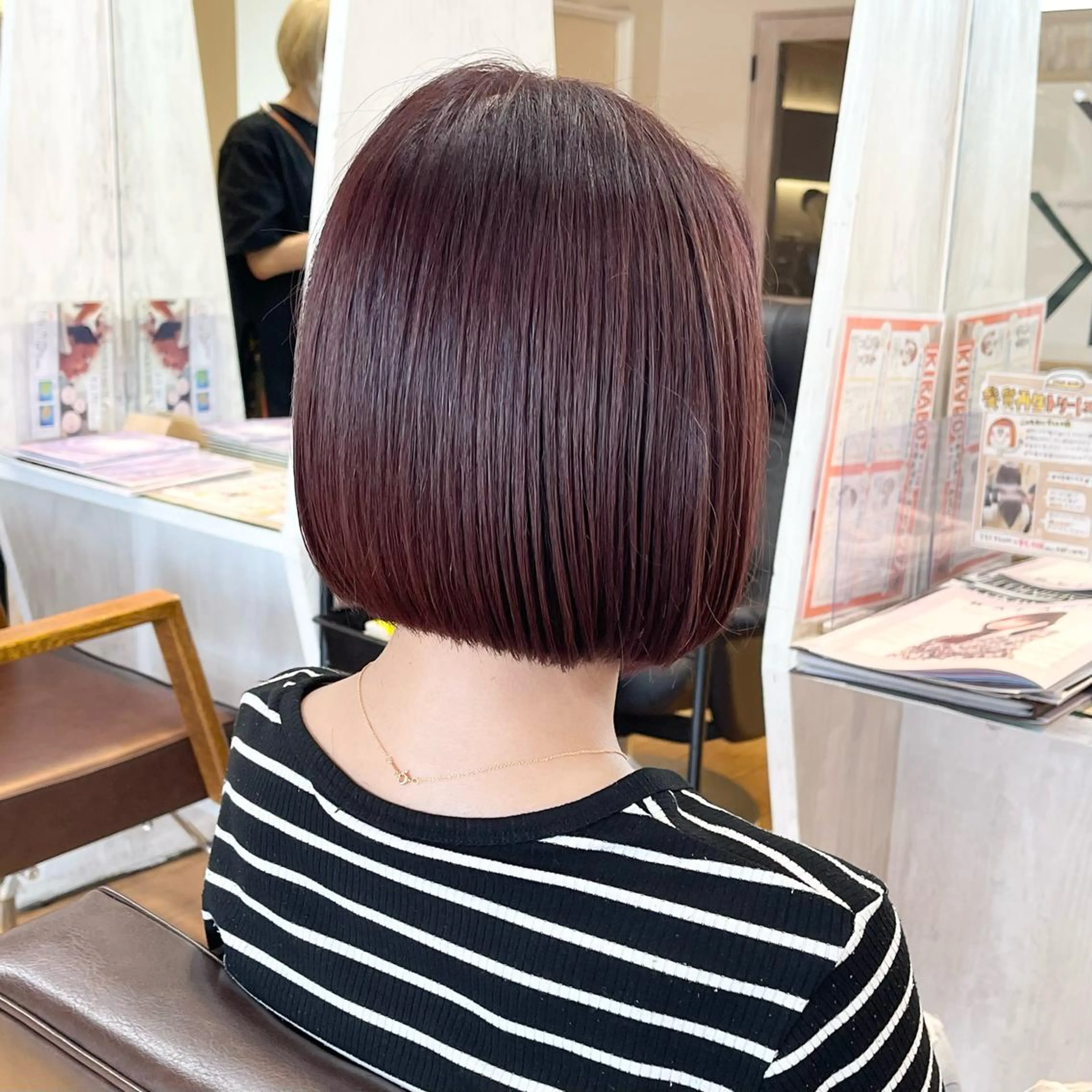 ショート ピンクラベンダー ボブ BALANCE ベル所属・髪質改善/縮毛矯正 小淵大輔のヘアスタイル