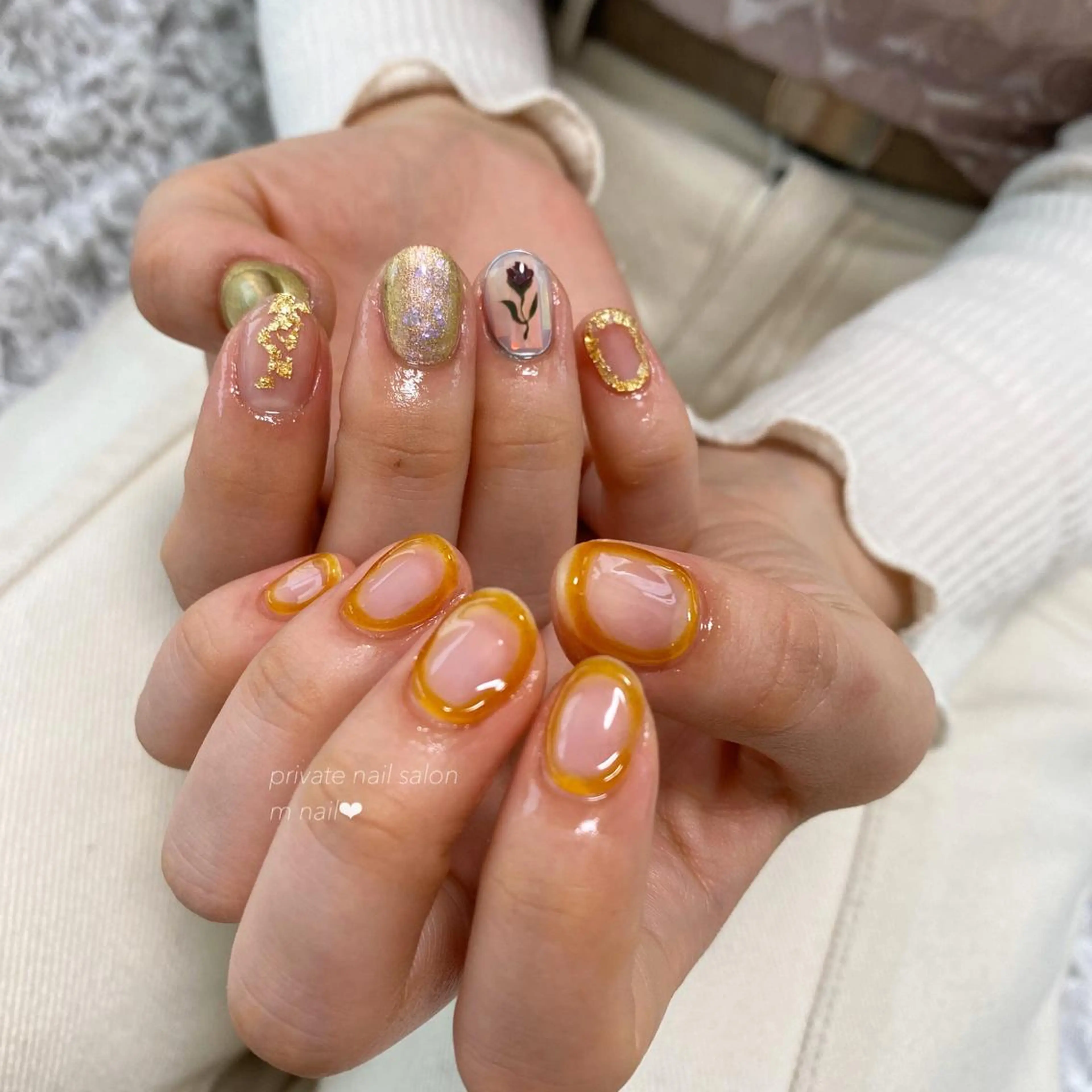 ネイル 持ち込み ハンドネイル 小河原 舞のネイルデザイン