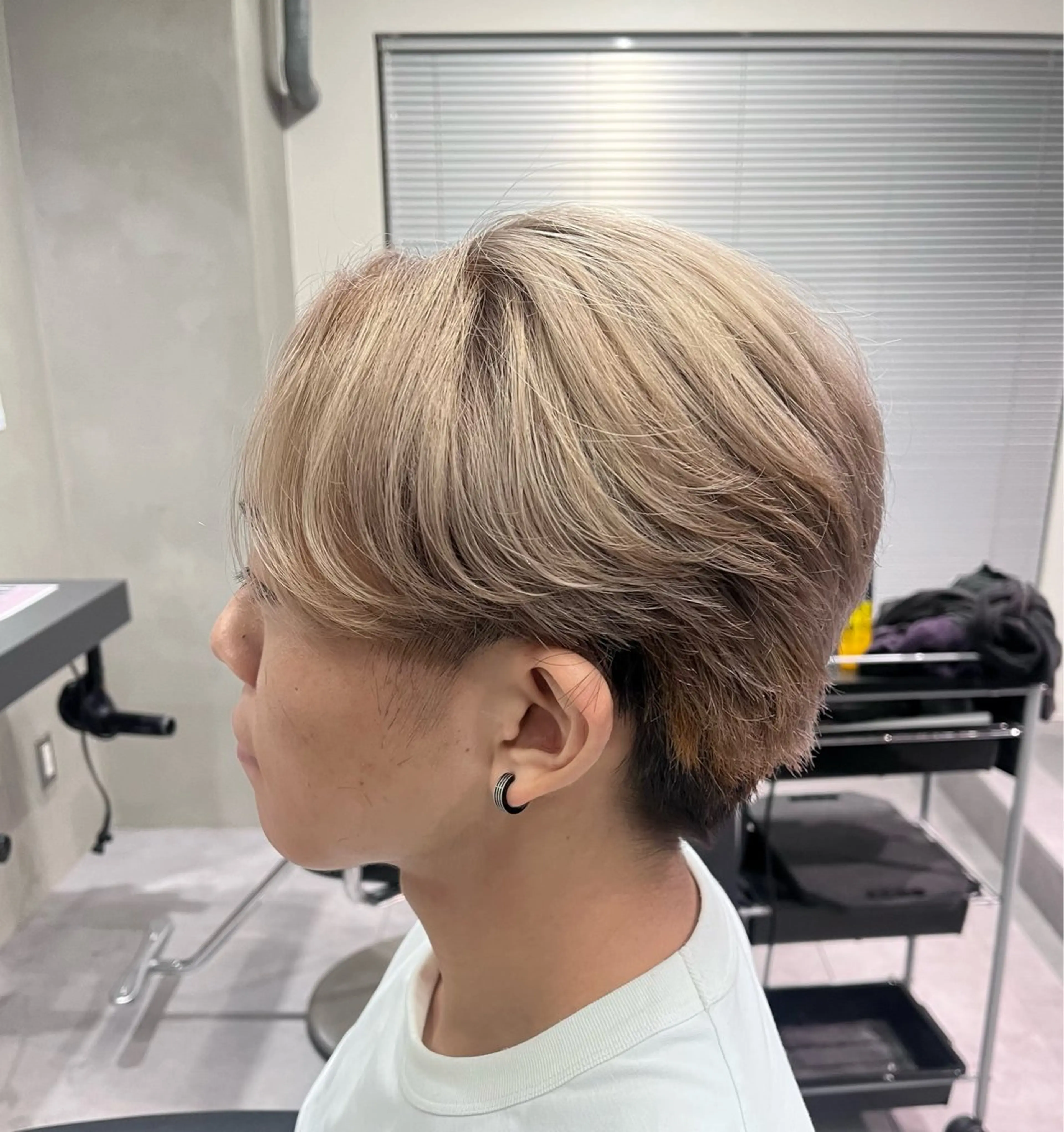 ミディアム カラー メンズ カット ヘアカラー 🐺ウルフ /メンズ専門/そらのヘアスタイル