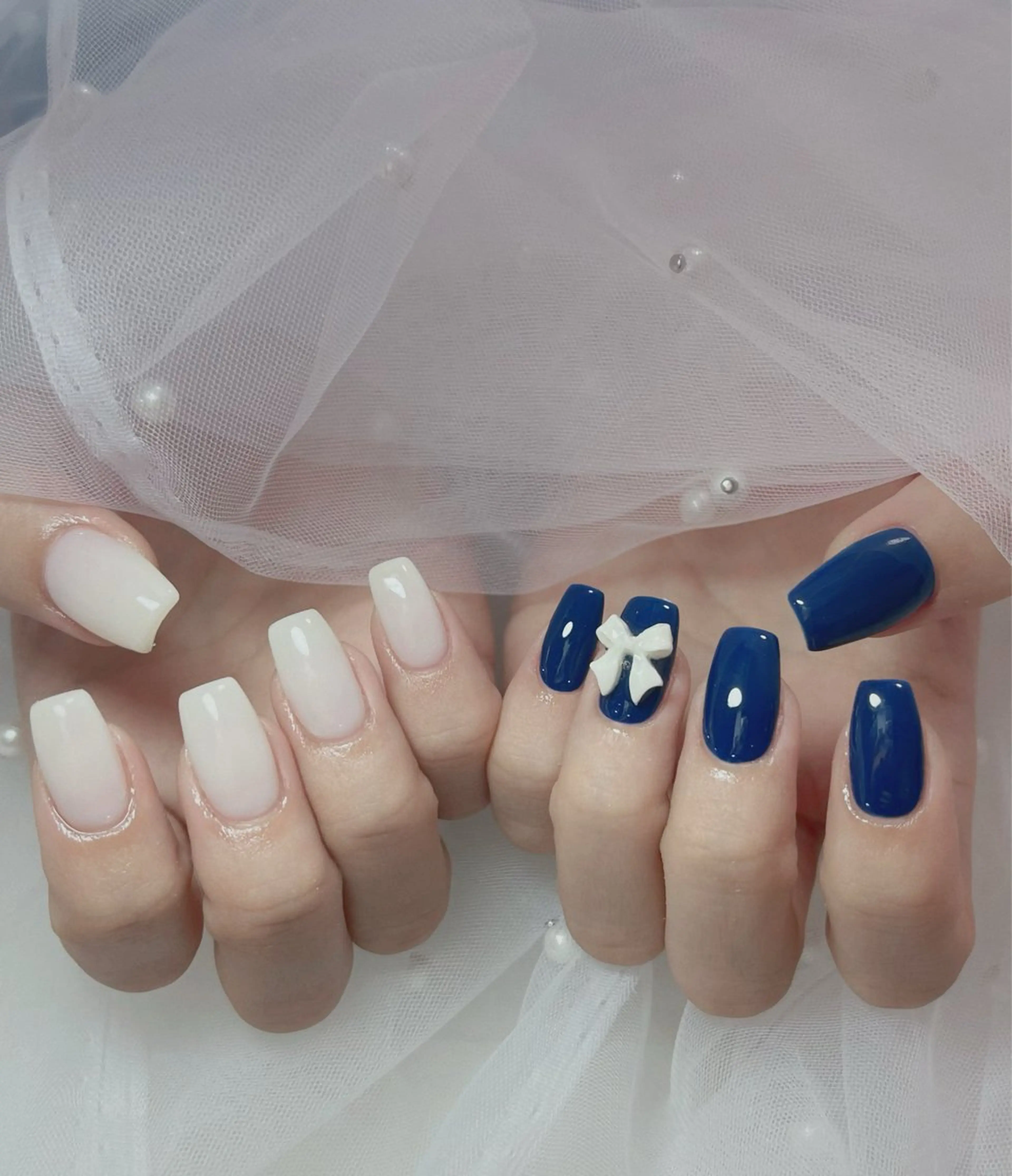 ネイル オーロラネイル 長さ出し フットネイル 韓国ネイル ラメ(グリッター) ハンドネイル 👍thumbs up nail👍のネイルデザイン