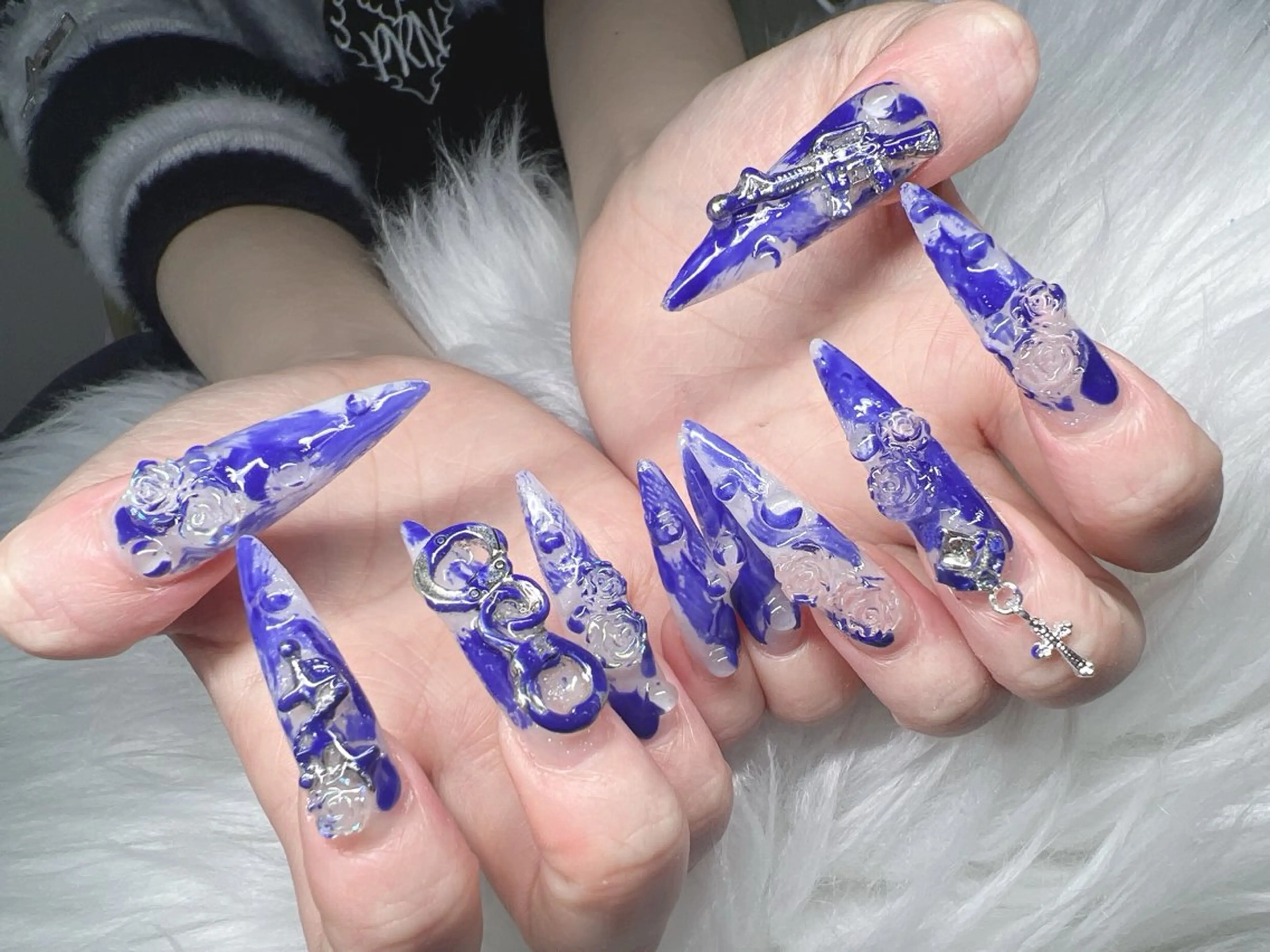 ネイル ハンドネイル Lee Nails チップ長さだし専門店のネイルデザイン