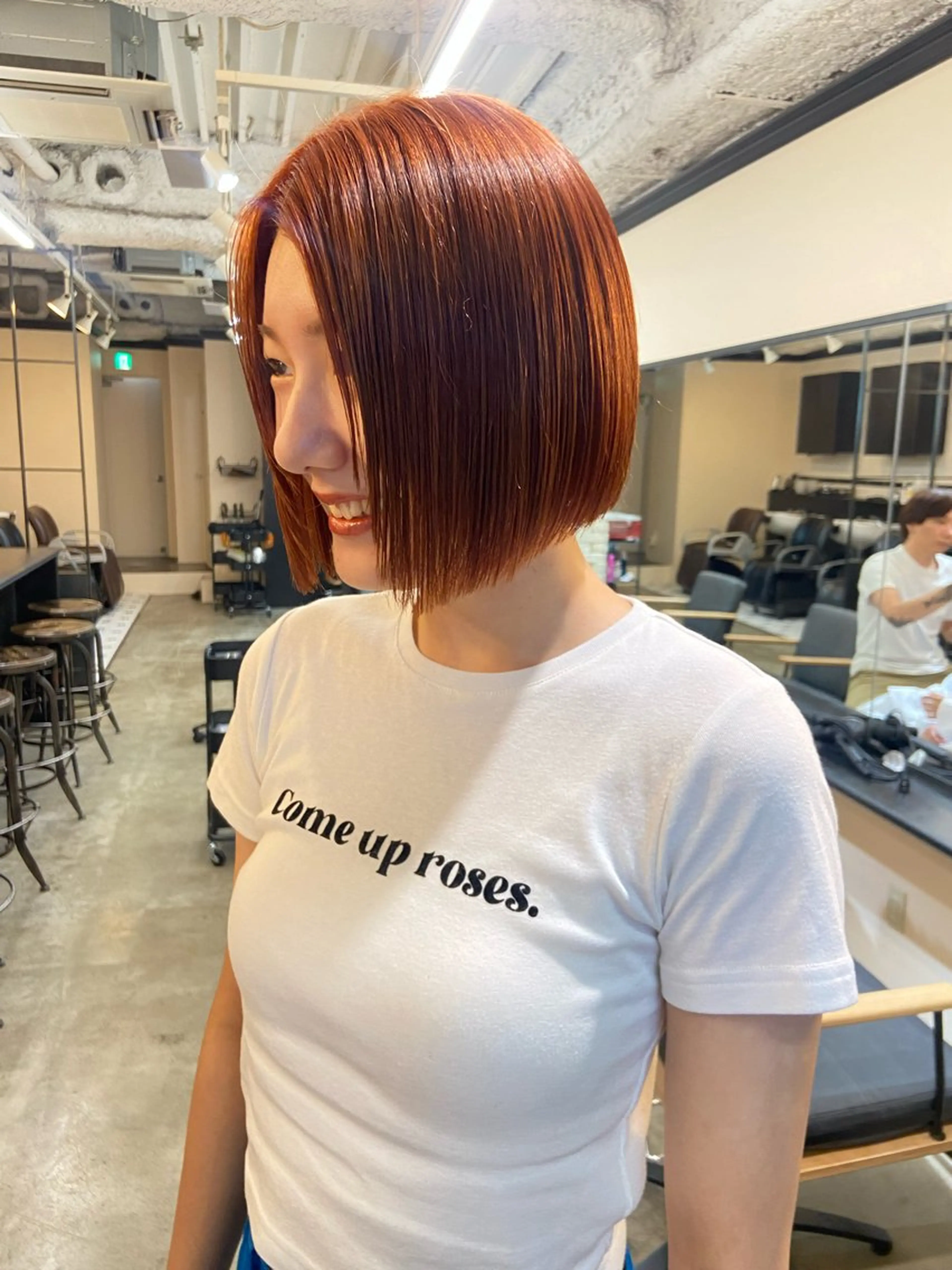 ミディアム カラー ヘアカラー トリートメント ヘアセット 地毛風艶カラー🌿 喜多夏海のヘアスタイル