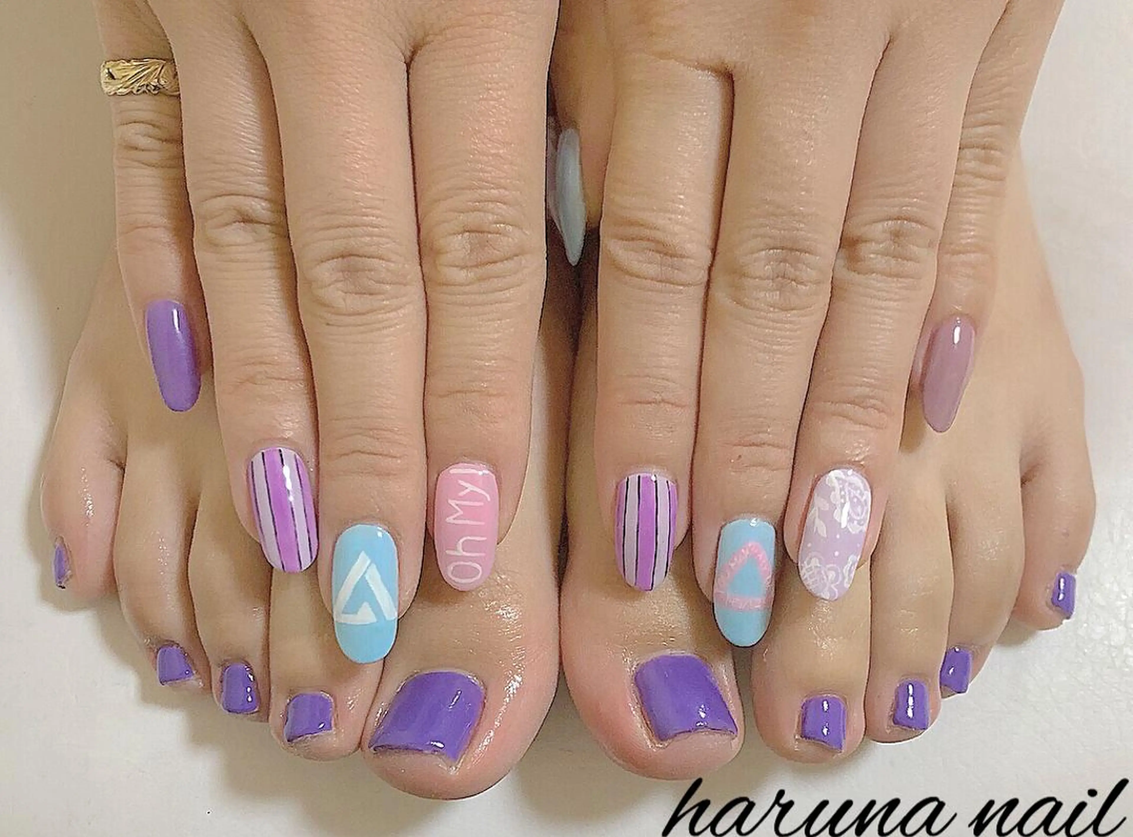 ネイル mily_harajuku所属・韓国ネイル☁️ haruna🌛のネイルデザイン