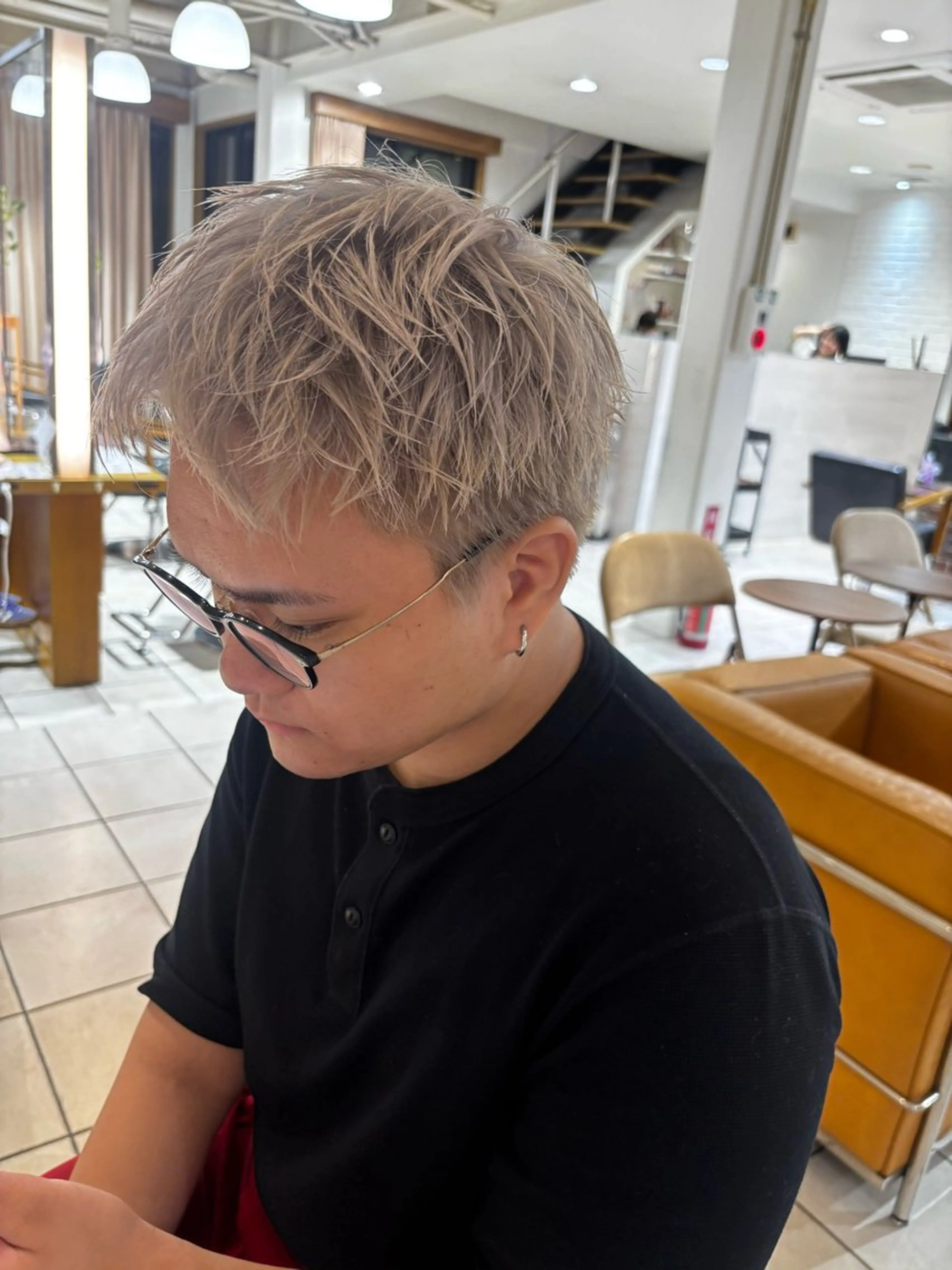 ショート カット ヘアカラー トリートメント ⭐️ダブルカラー⭐️ ｼｭﾝ⭐️のヘアスタイル