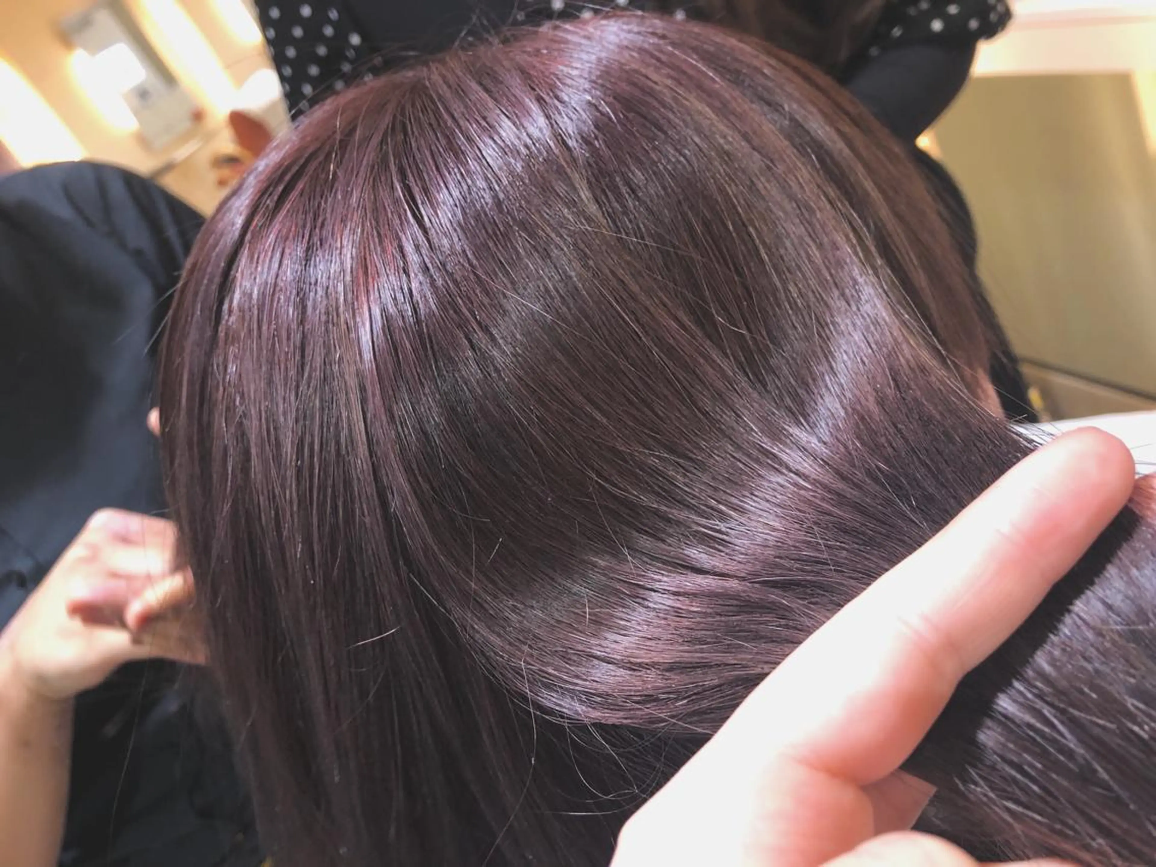 カラー mai🐷髪質改善 🖤透ける暗髪🖤のヘアスタイル