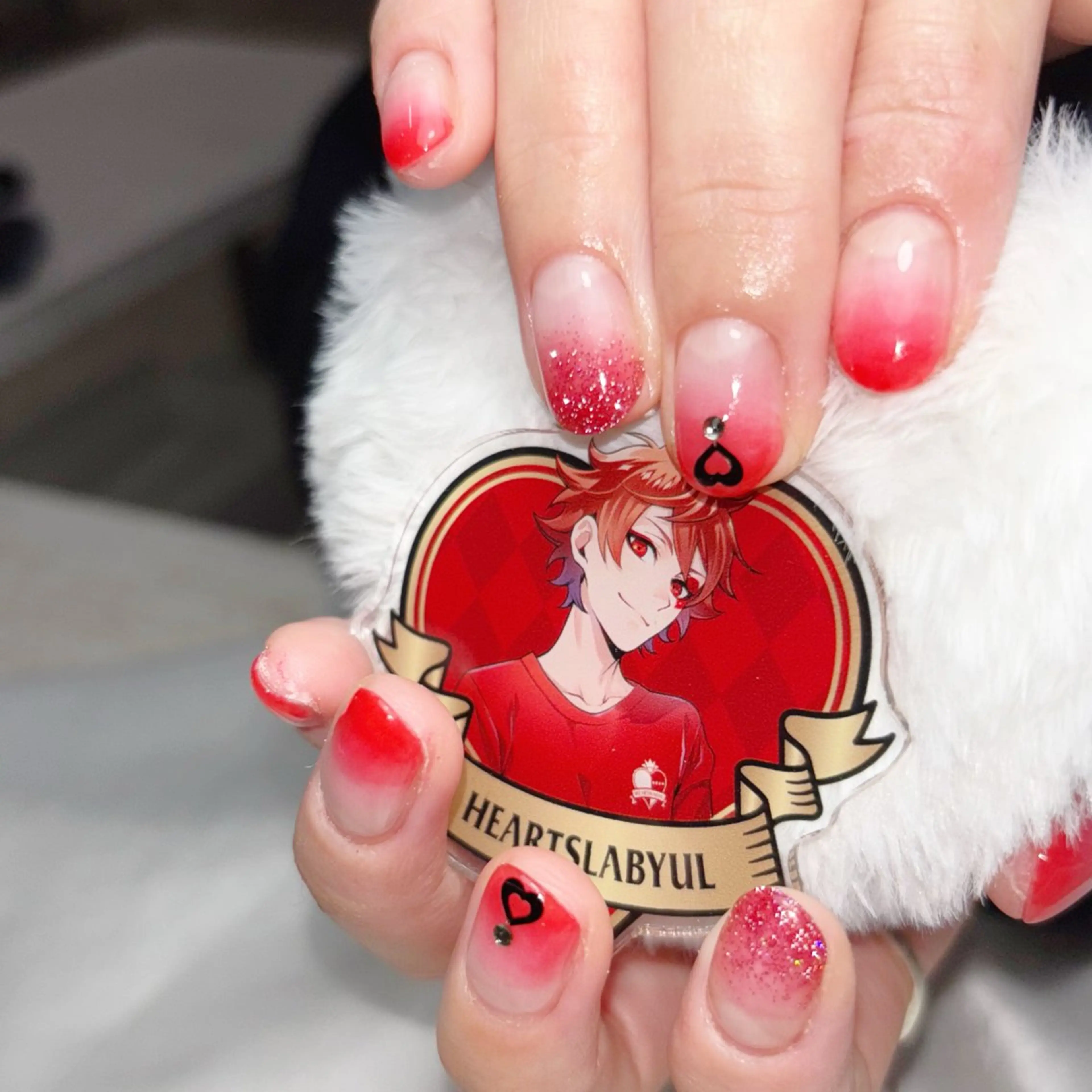 ネイル グラデーション 赤色 Ray nail   WAKA️🫧のネイルデザイン