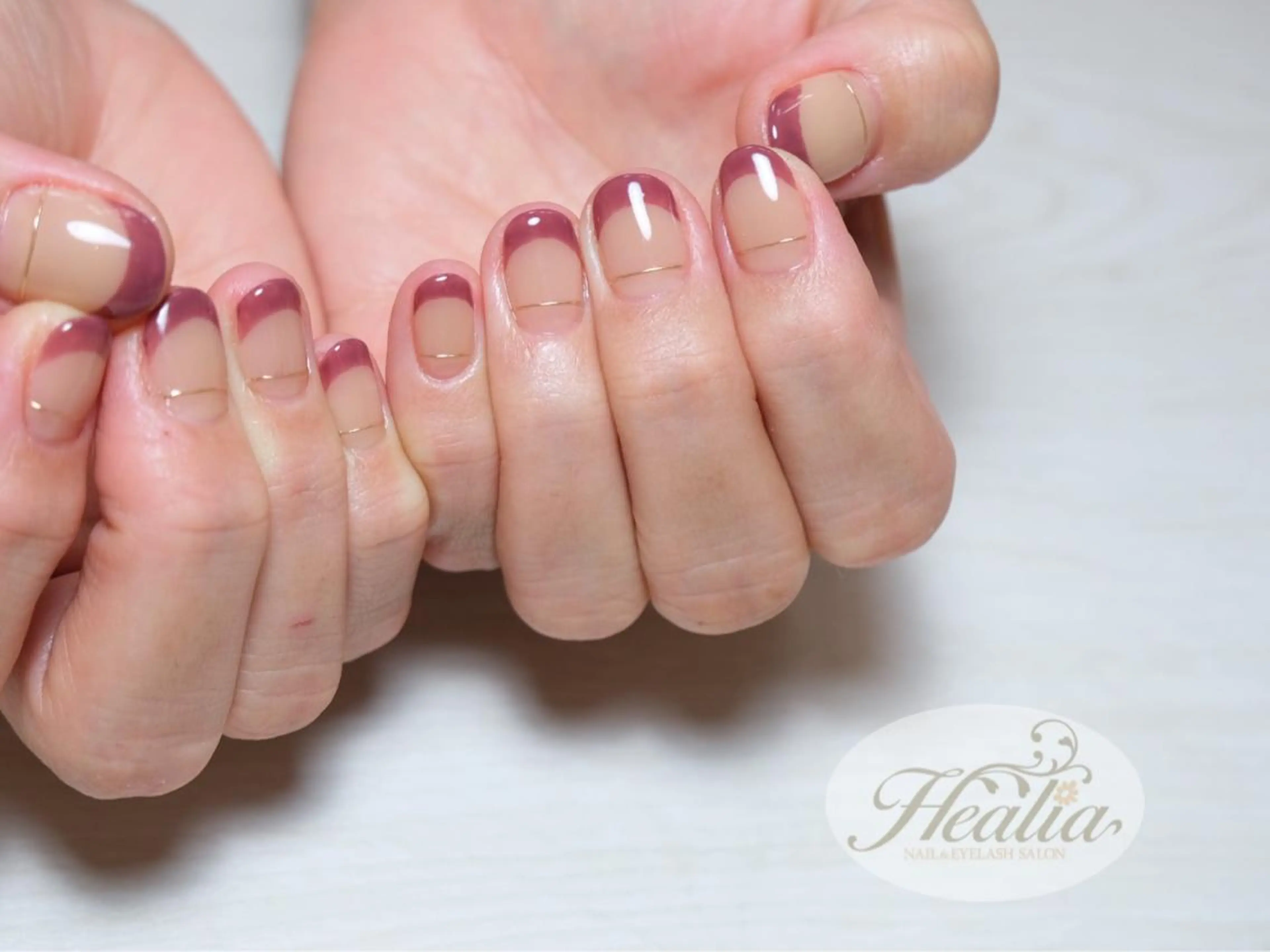 ネイル フレンチネイル ミラーネイル REMIA湘南台 TANABEのネイルデザイン