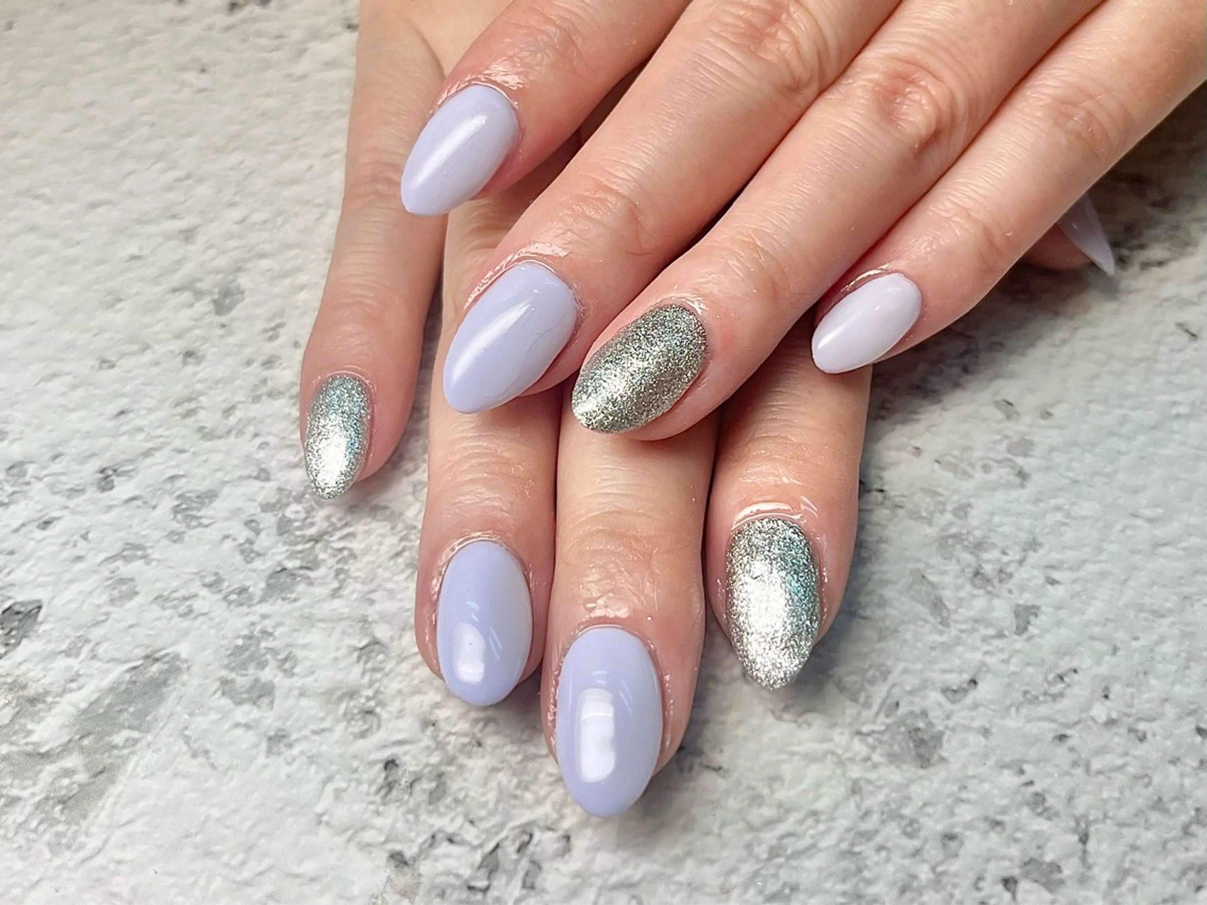 ネイル ブルー パステルネイル Queen nail 北堀江 ASUKAのネイルデザイン