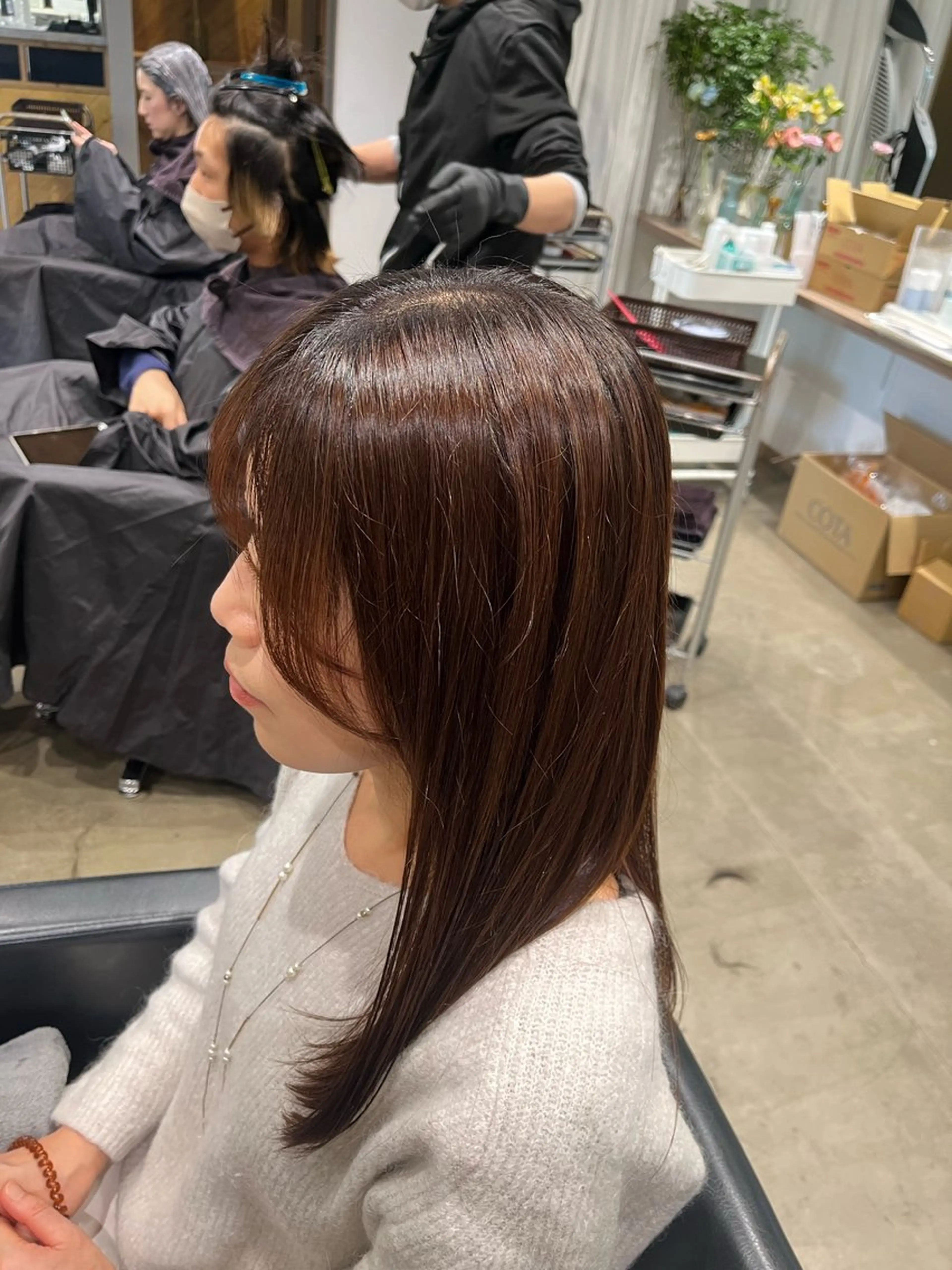 ロング 遠藤 世羅のヘアスタイル
