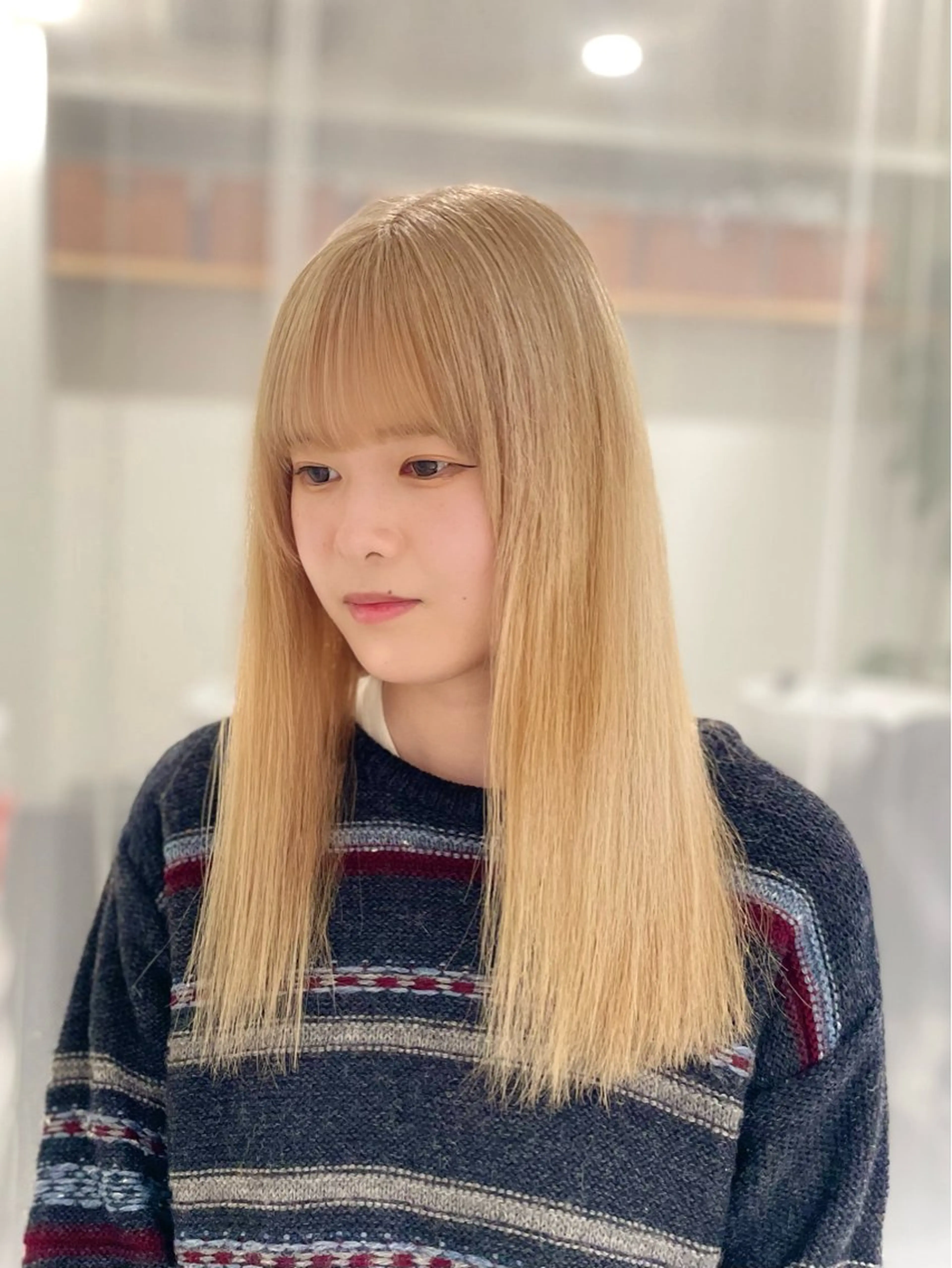 ロング カラー ヘアカラー トリートメント GaKu/ハイトーン /ブリーチ/ブロンドのヘアスタイル