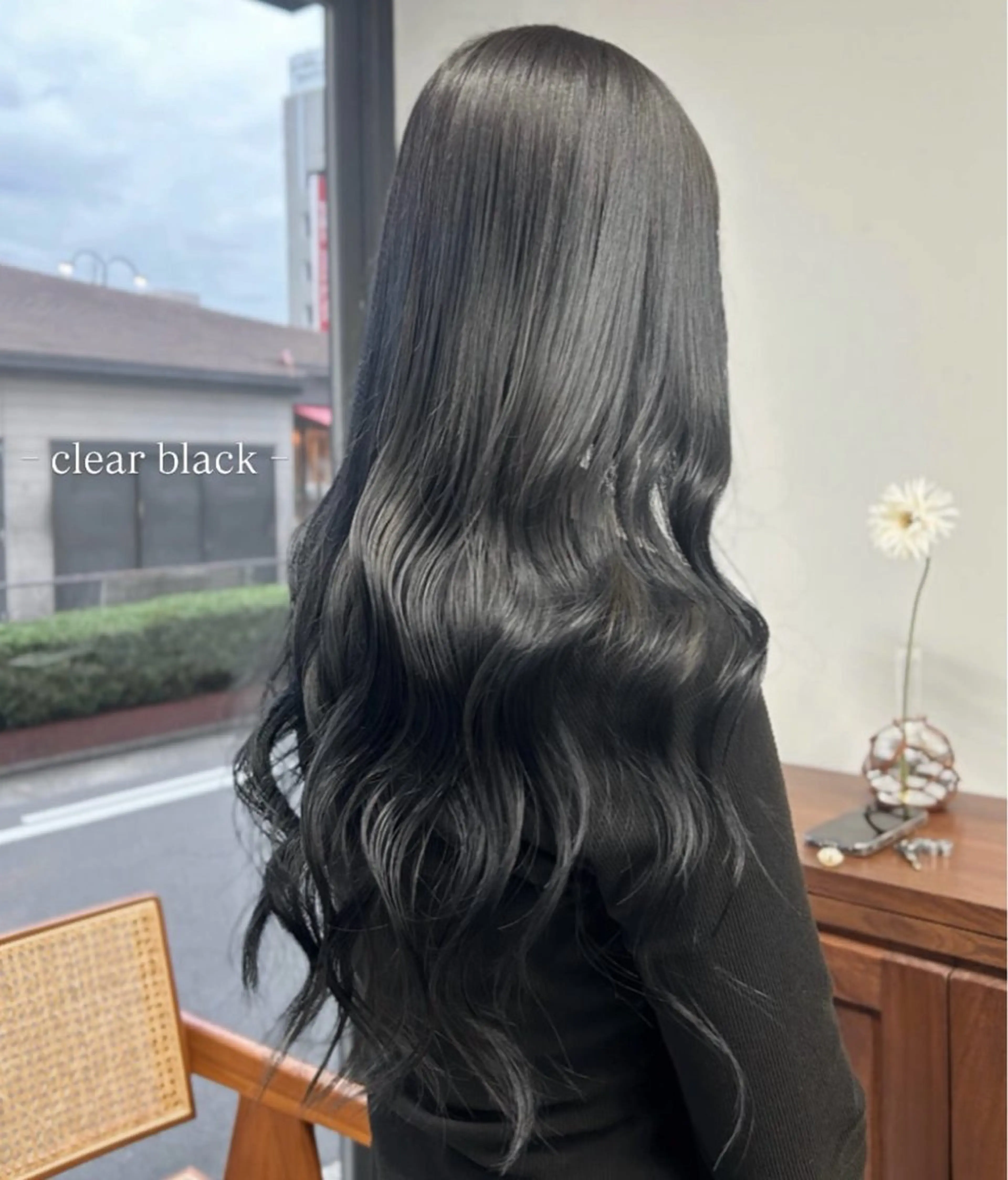 【圧倒的ツヤ感✨】艶カラー＋コテ巻き仕上げ¥5,750​〜​の写真