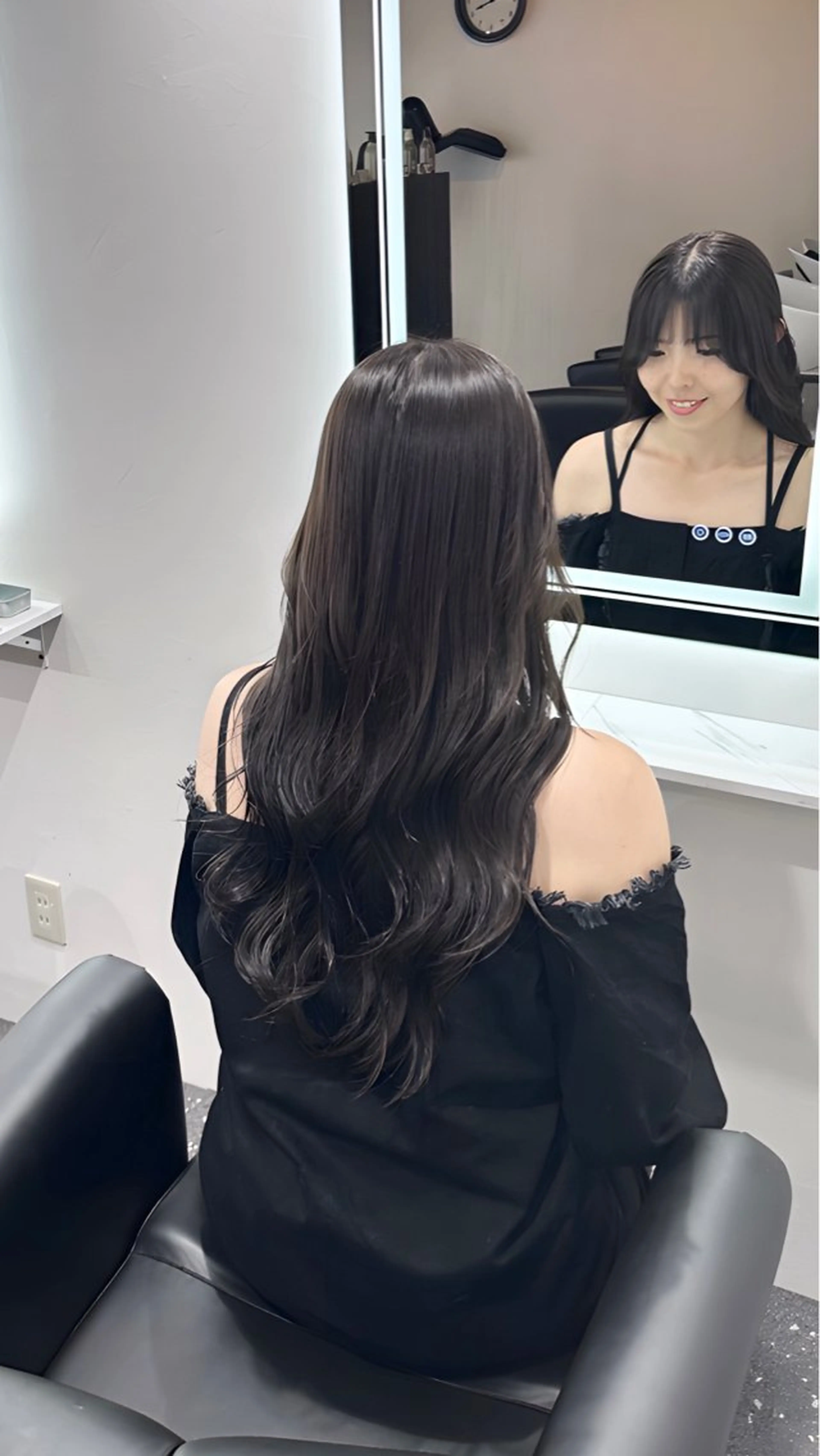 ロング カラー 韓国レイヤーカット要 暗透カラー📓吉祥寺のヘアスタイル