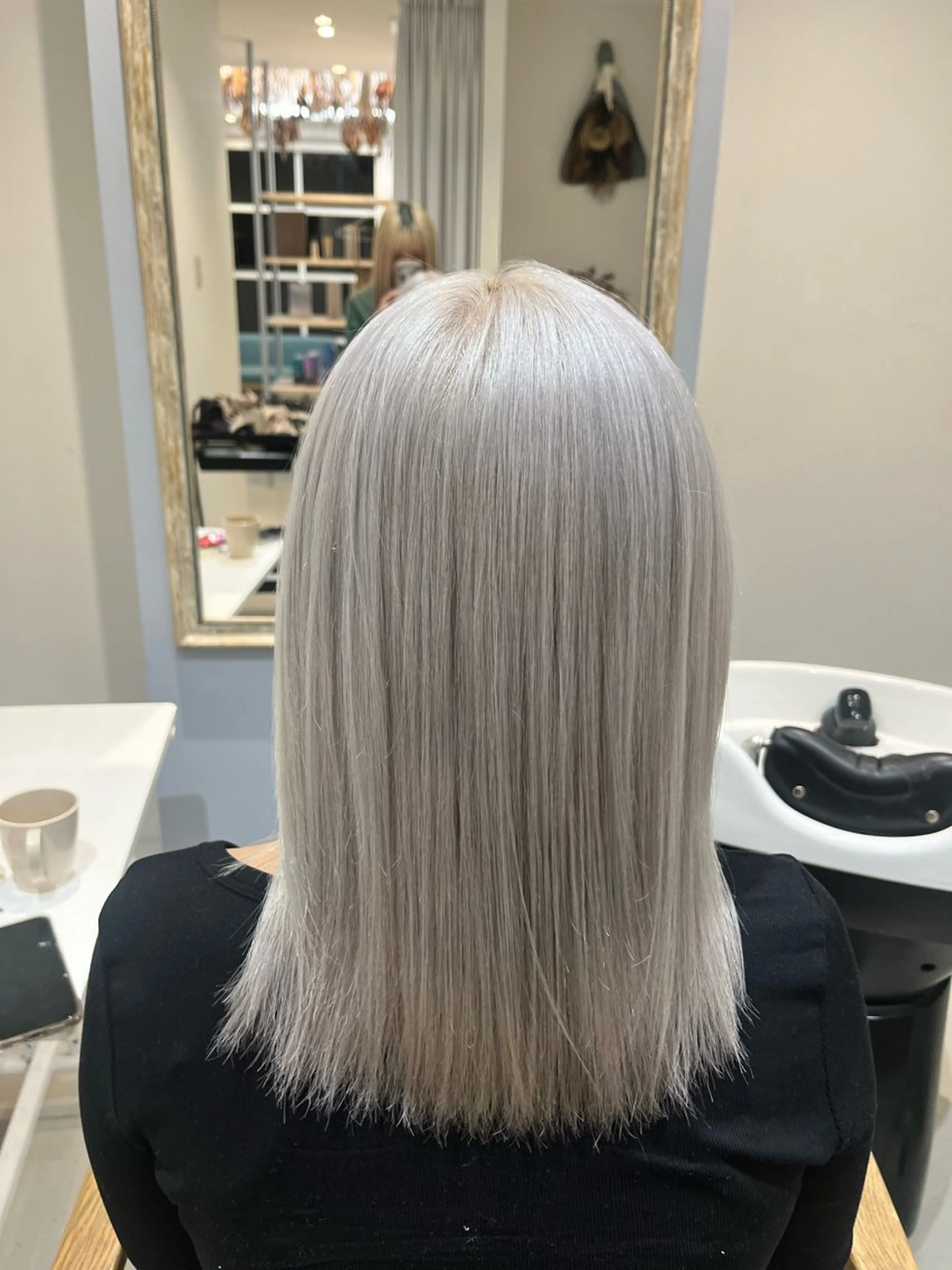 カラー miu🌝 ハイライト/一宮のヘアスタイル