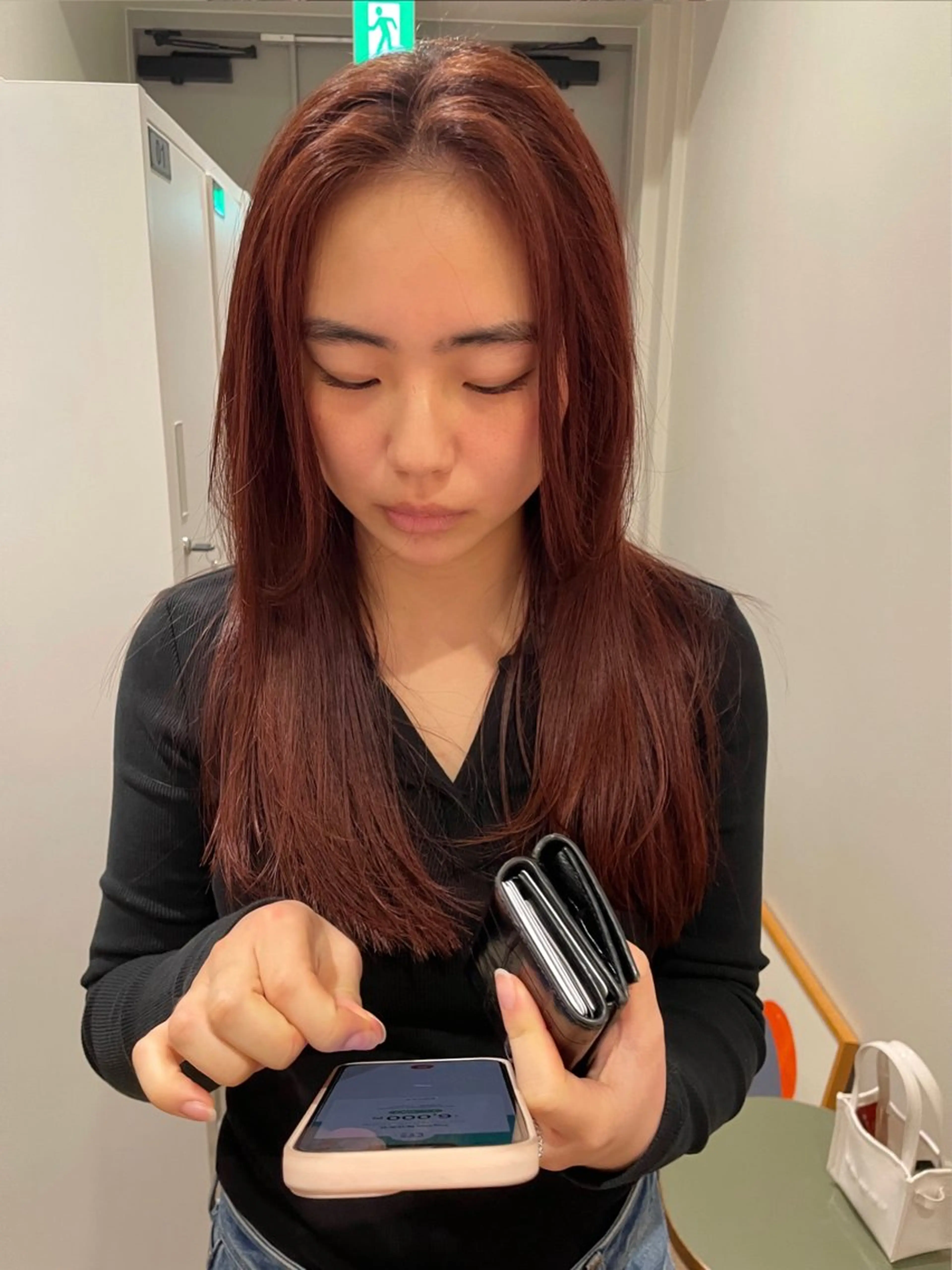 ロング カラー ブリーチ ブリーチなしカラー 森田 博樹のヘアスタイル