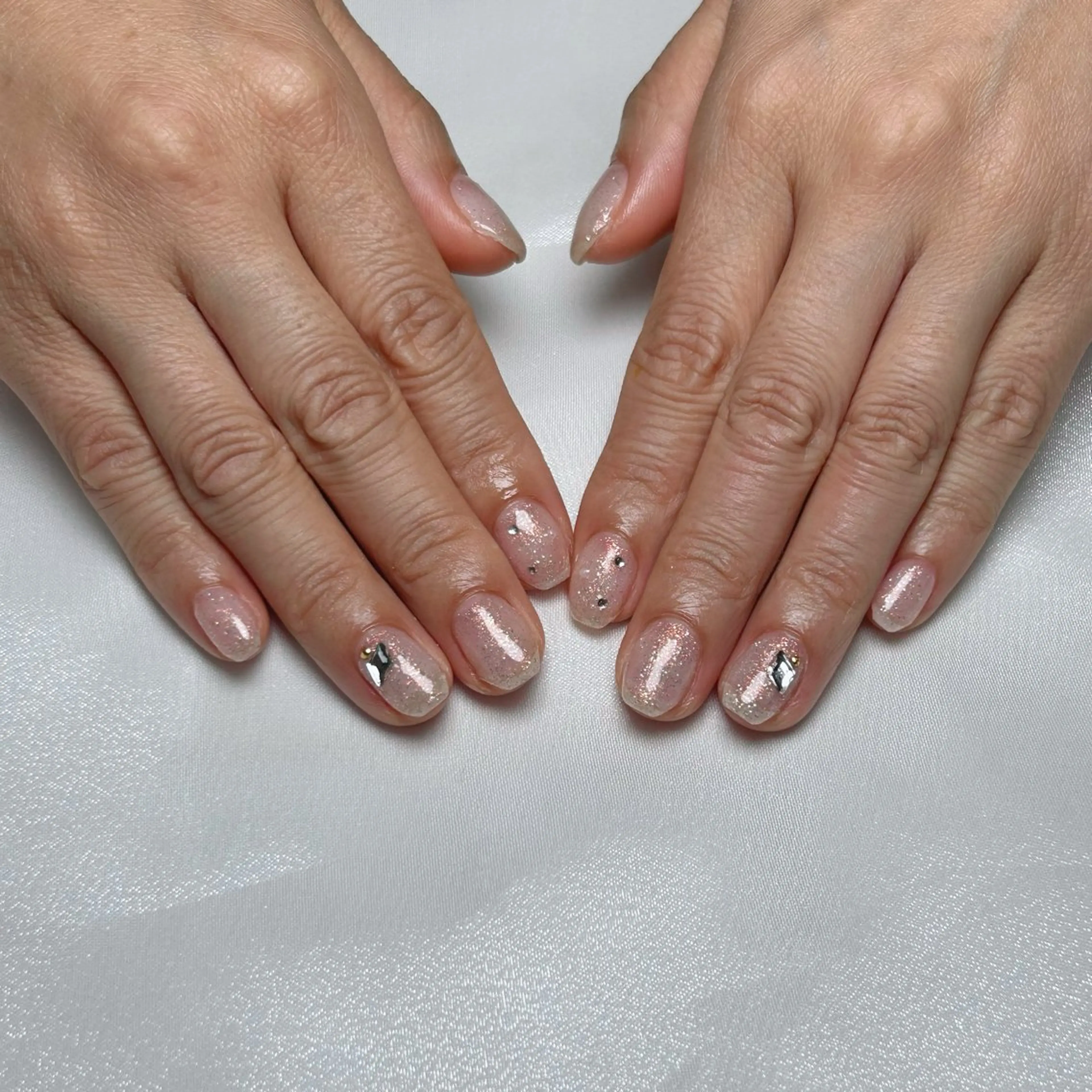 ネイル ラメ(グリッター) nico +所属・nico + 鷲野のネイルデザイン