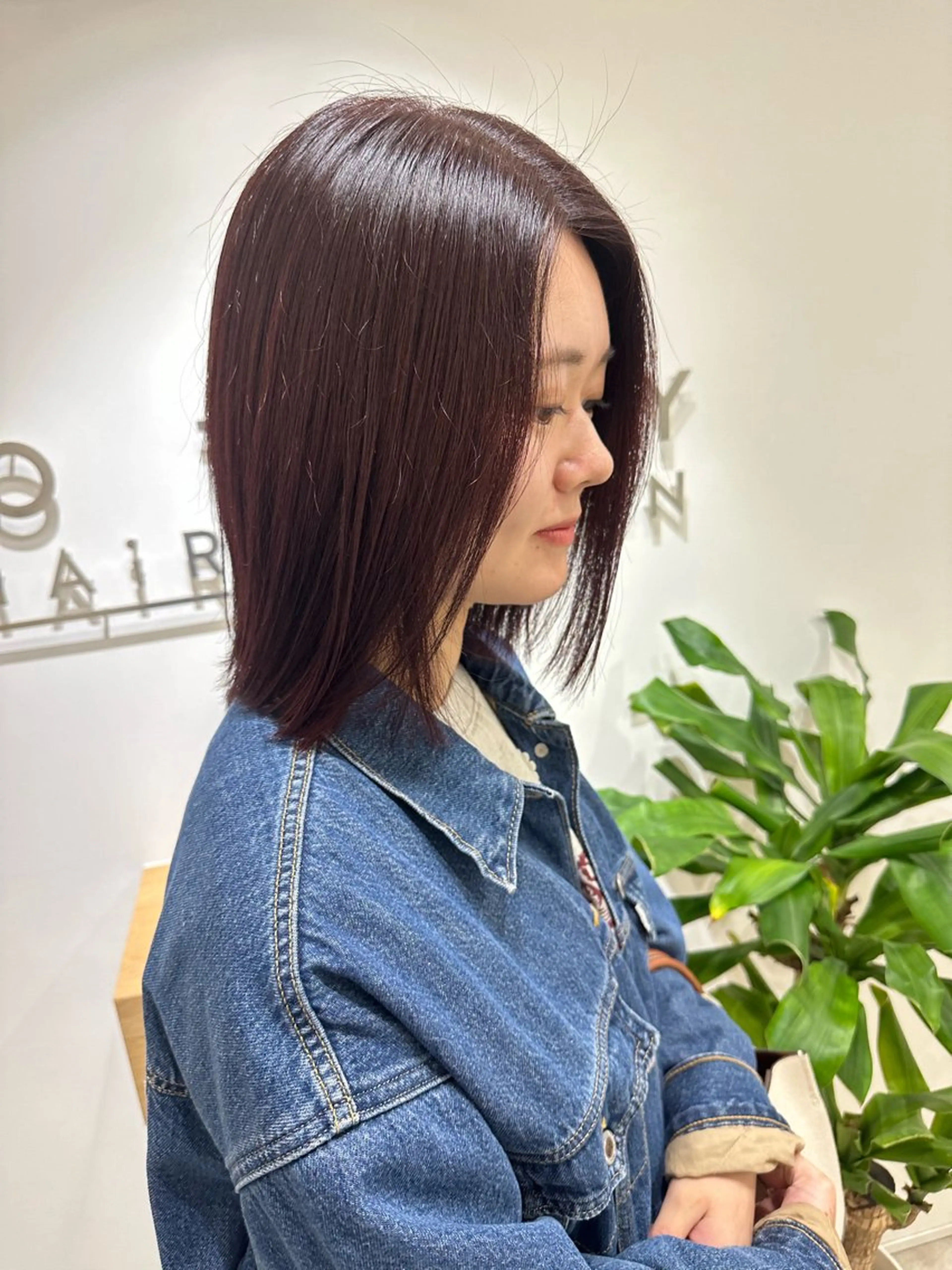 ミディアム カラー ヘアカラー トリートメント ヘアセット/艶カラー 💐nao.のヘアスタイル